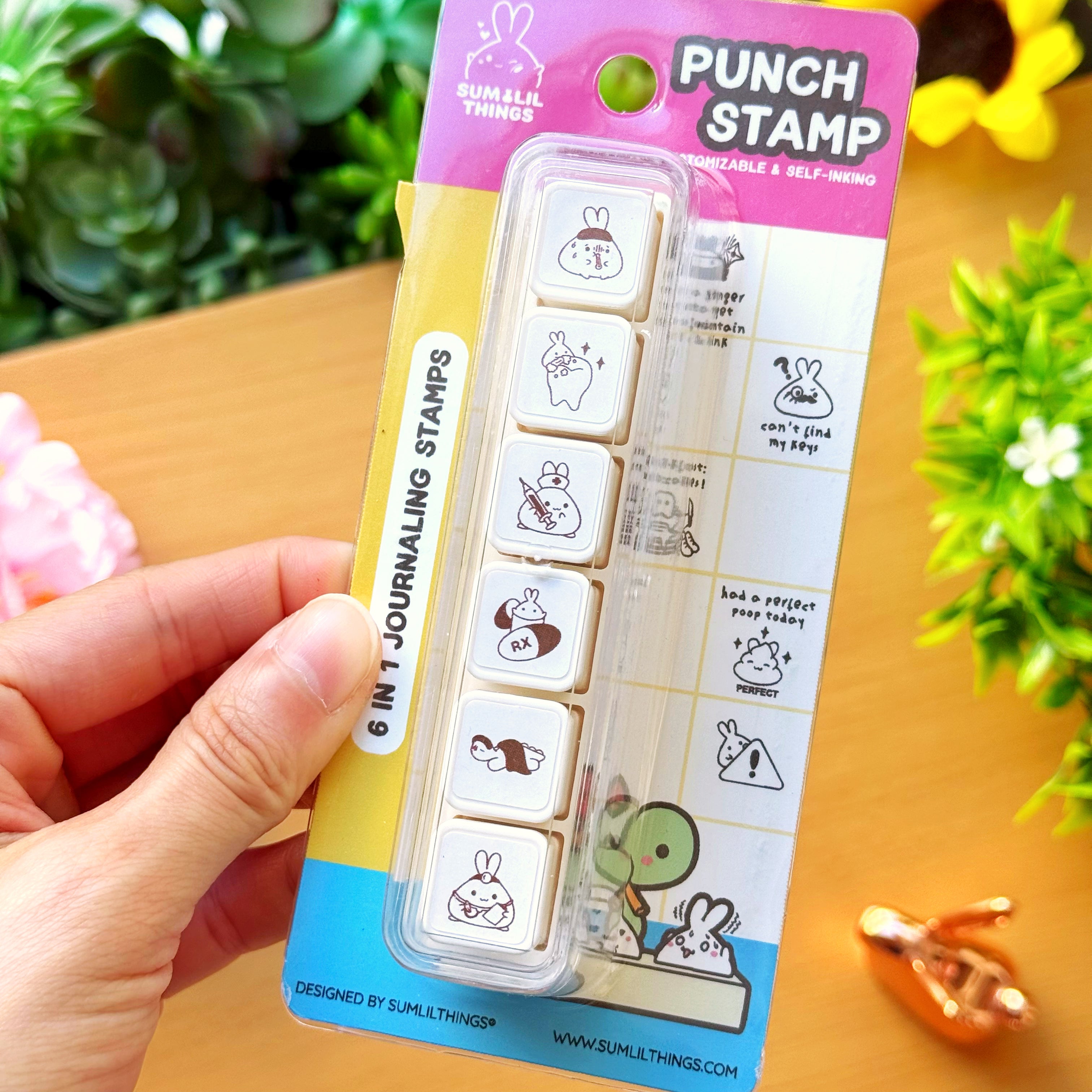 6-in-1 Removable Punch Stamp - Health & Wellness