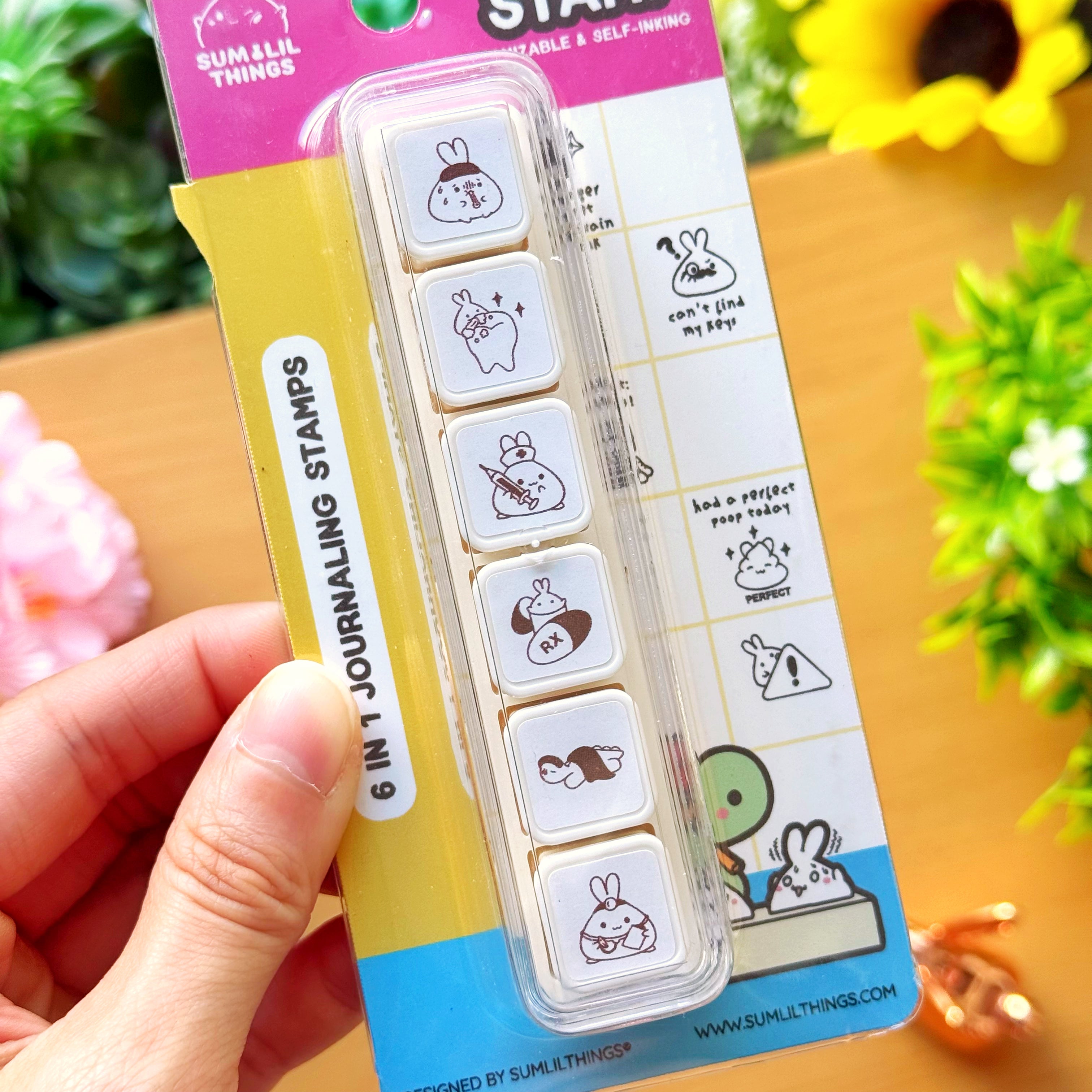 6-in-1 Removable Punch Stamp - Health & Wellness
