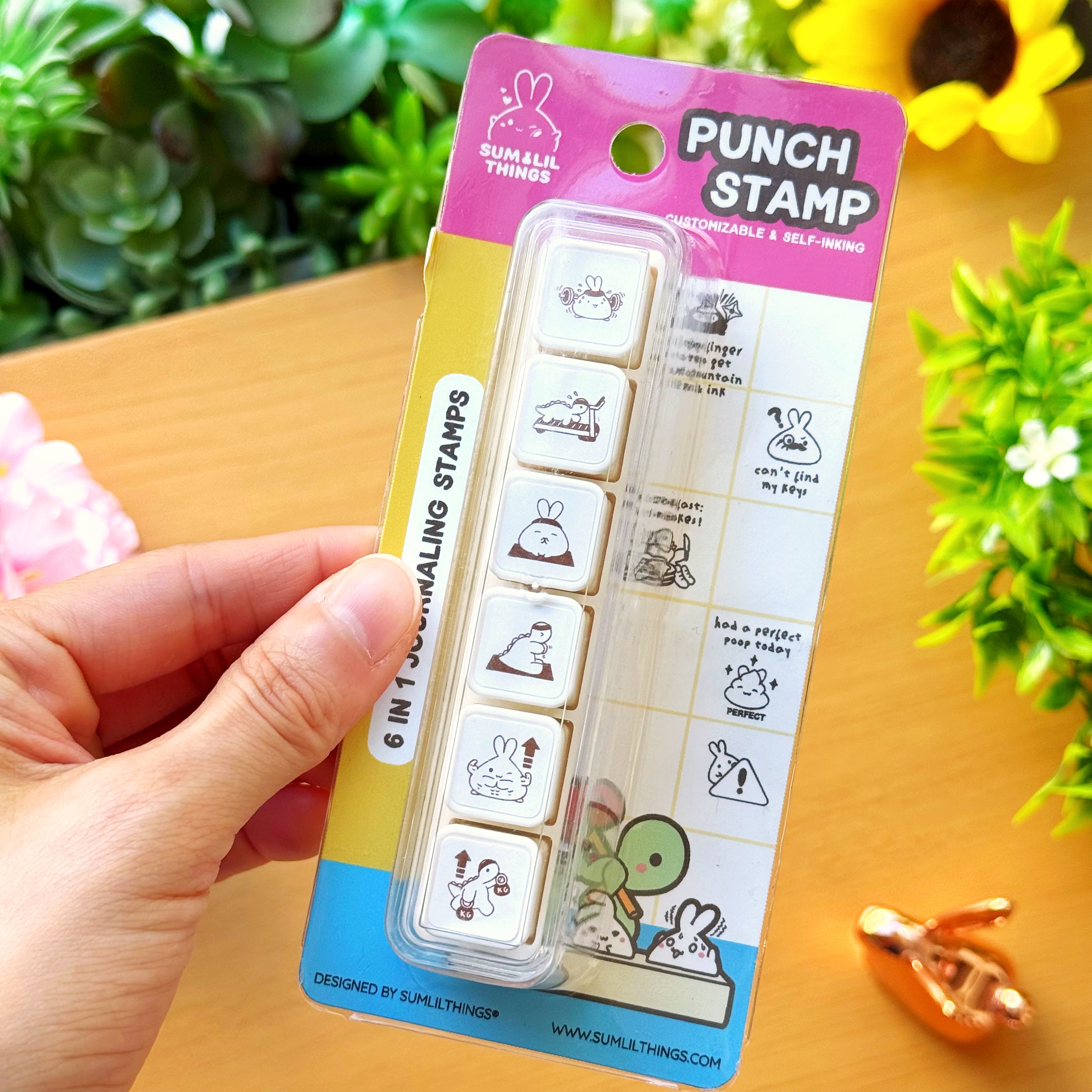 6-in-1 Removable Punch Stamp - Lil' Fitness Buddies