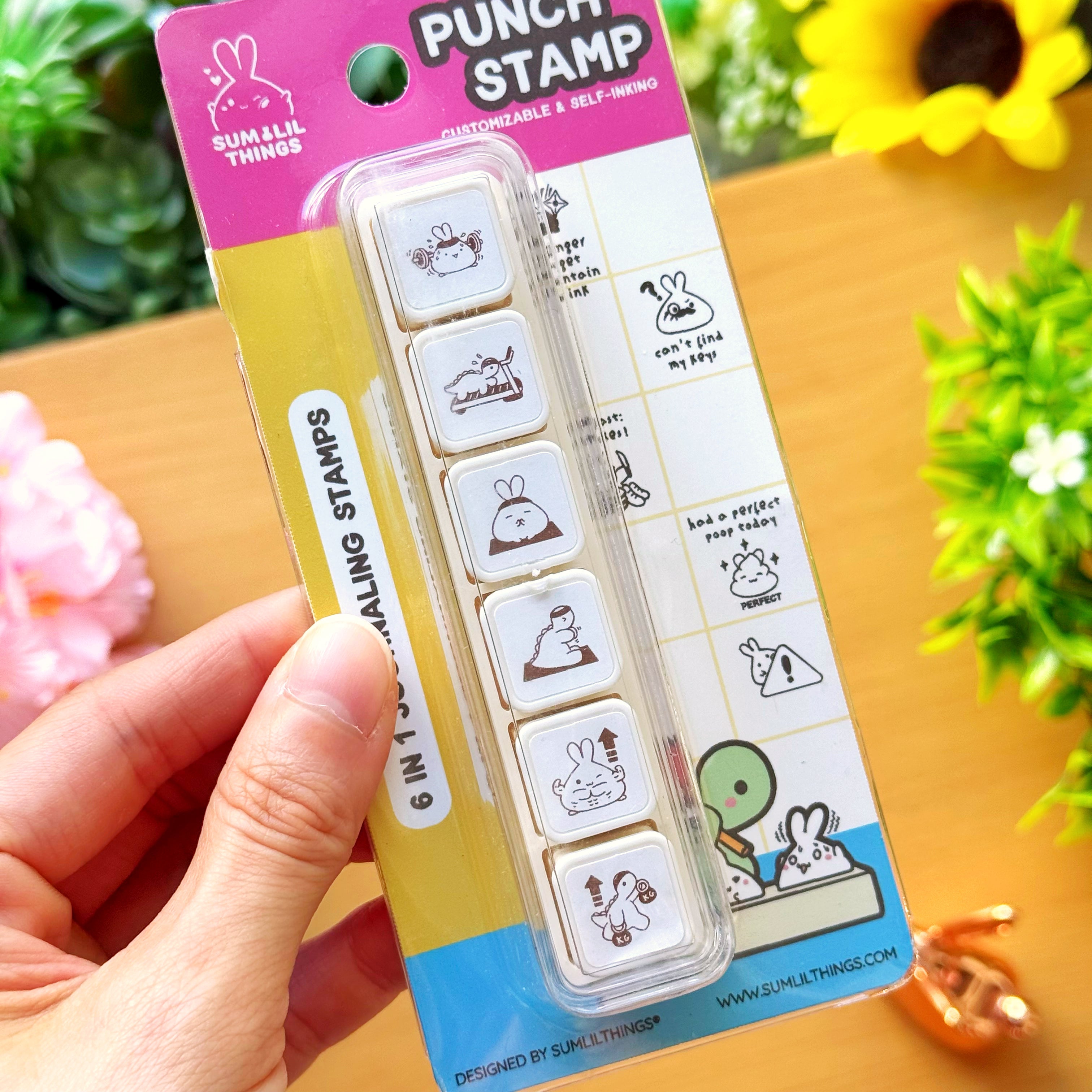 6-in-1 Removable Punch Stamp - Health & Wellness