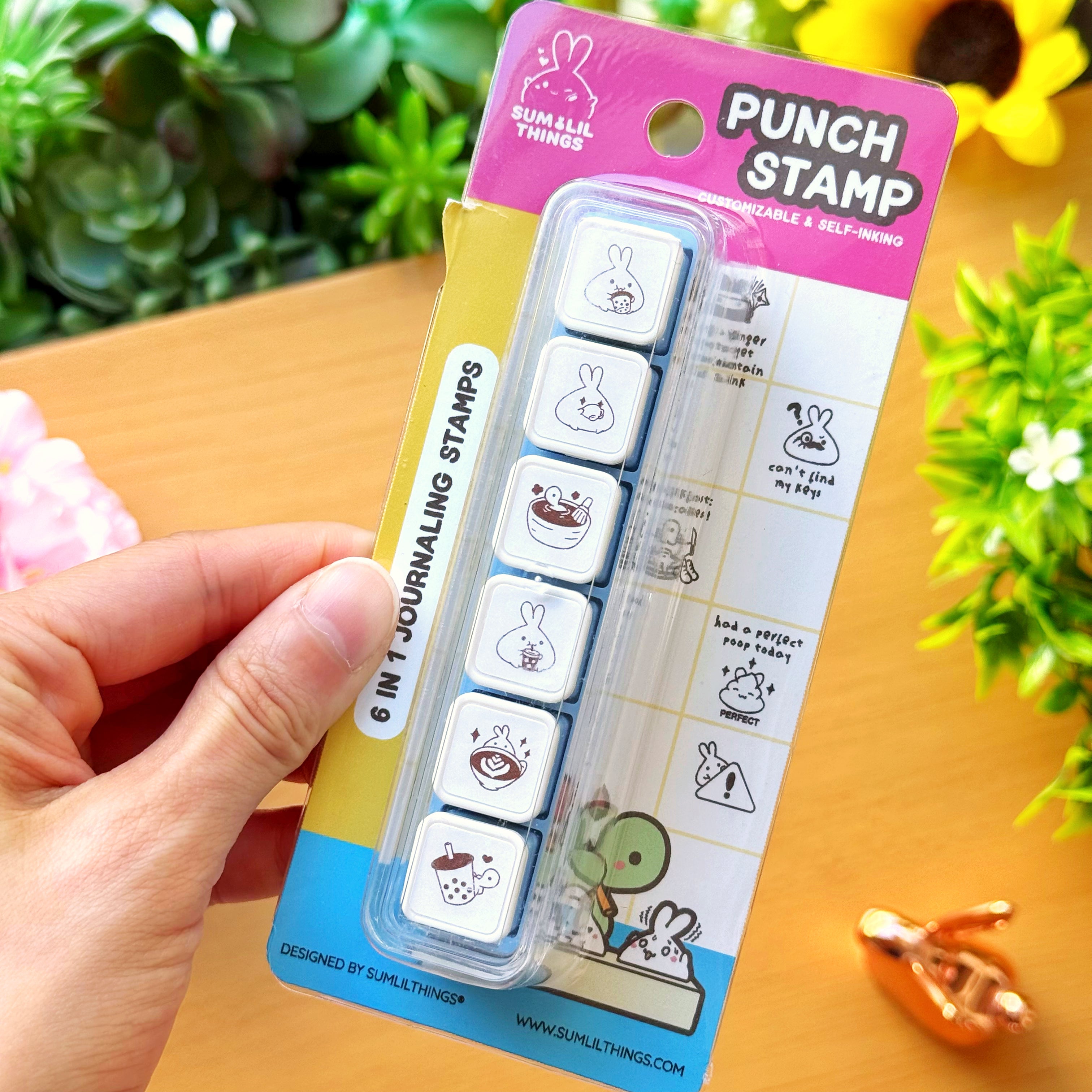 6-in-1 Removable Punch Stamp - Sip Sip Hooray!