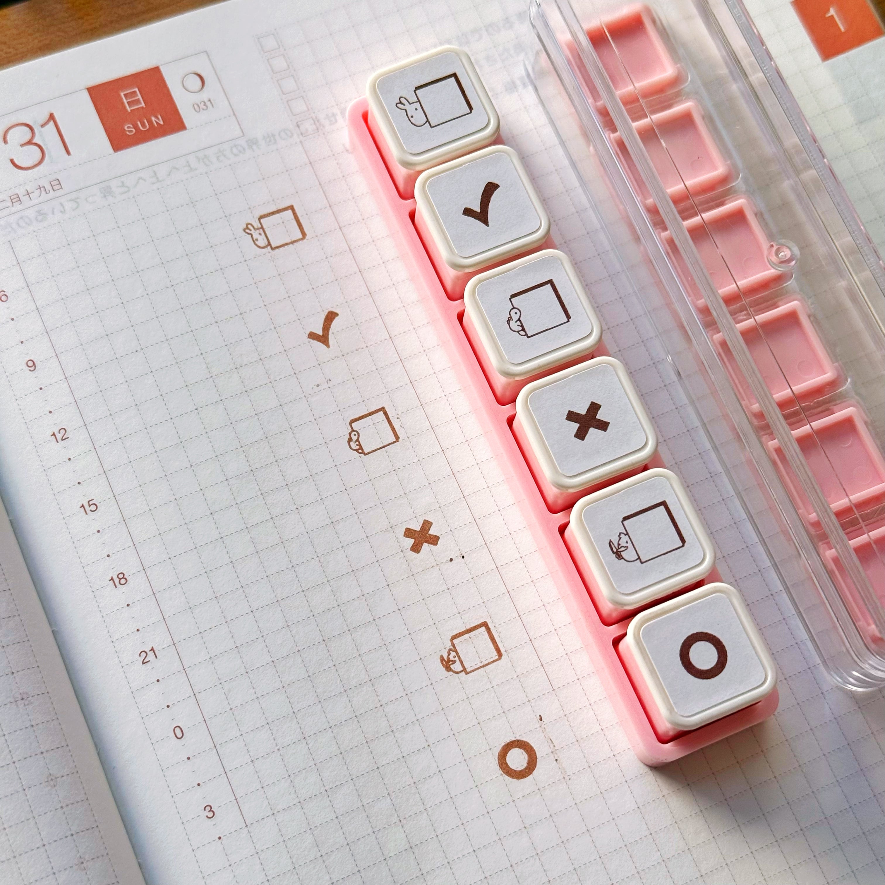 6-in-1 Removable Punch Stamp - Check It Off!