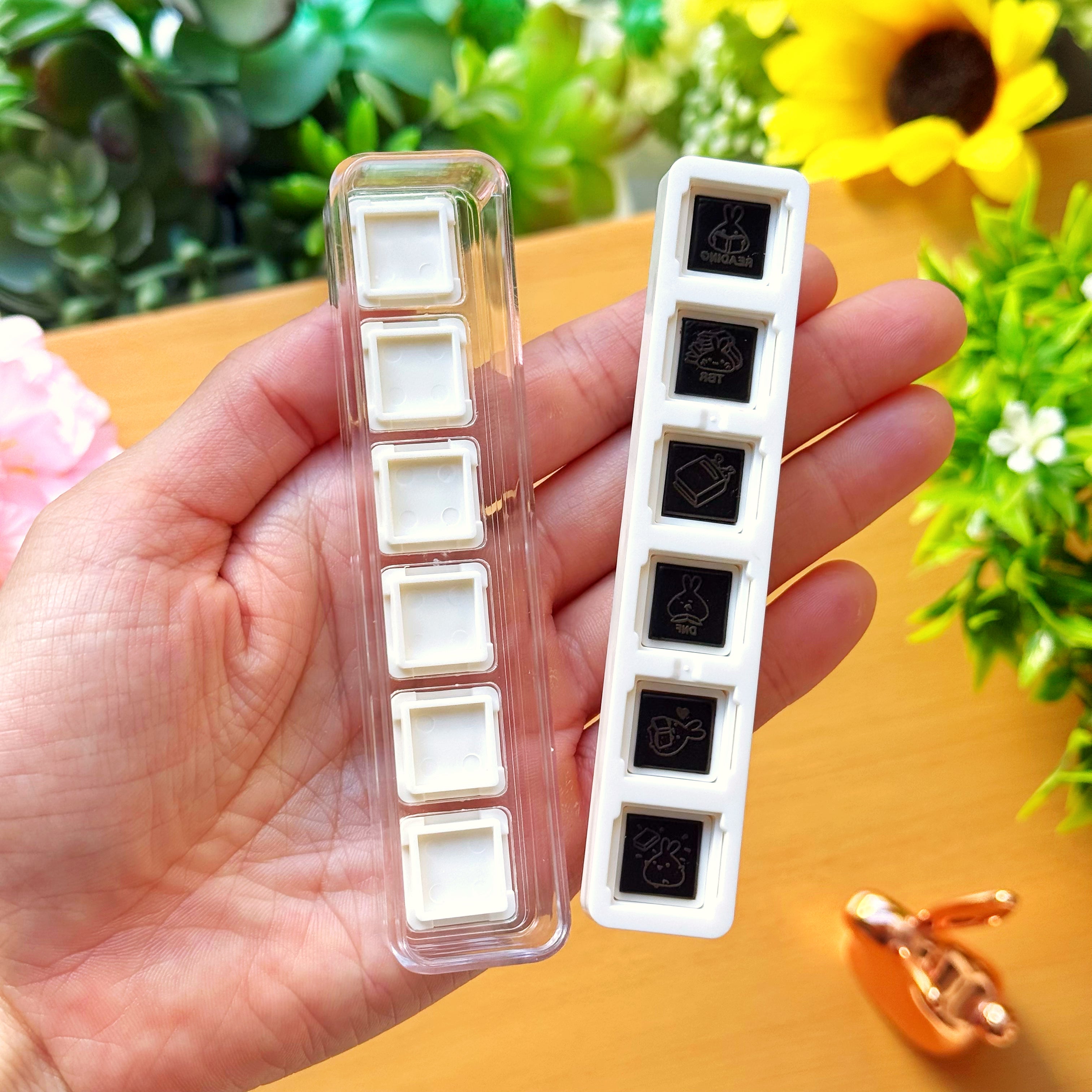 6-in-1 Removable Punch Stamp - Lil' Bookworm