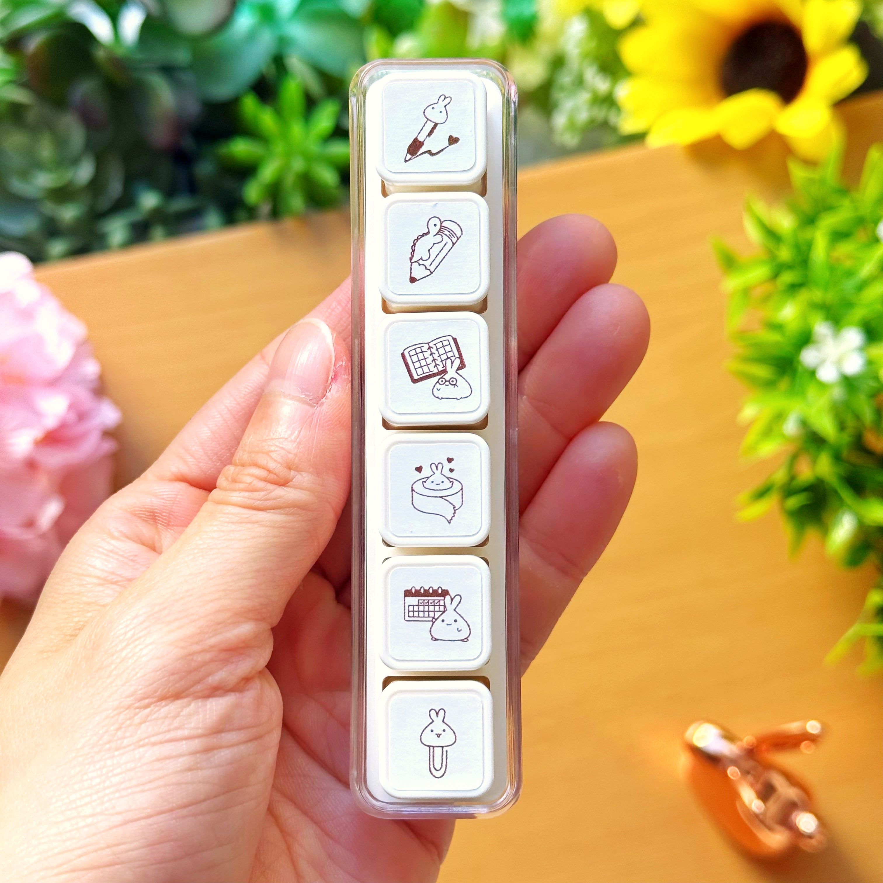 6-in-1 Removable Punch Stamp - Lil' Planner Pals