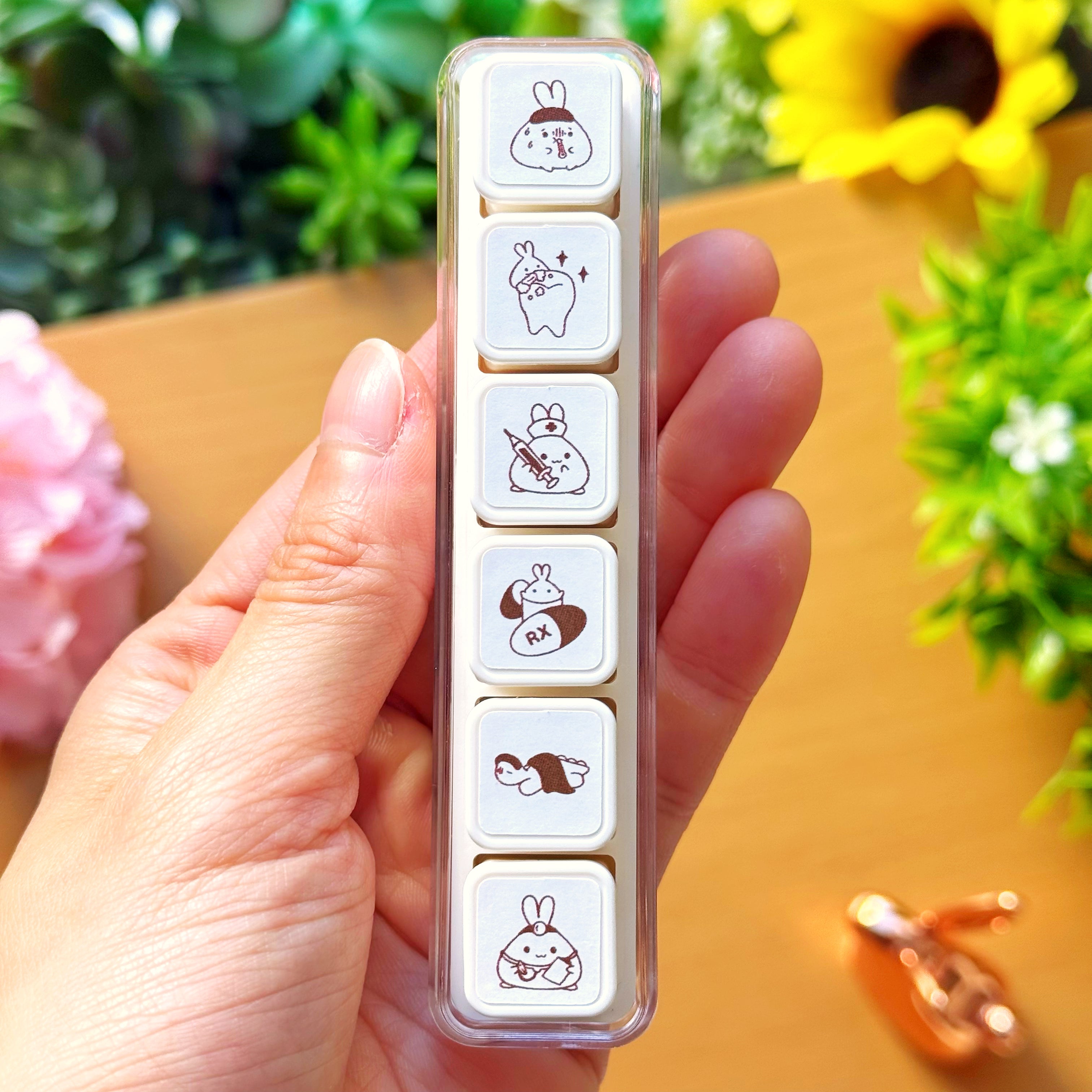 6-in-1 Removable Punch Stamp - Health & Wellness