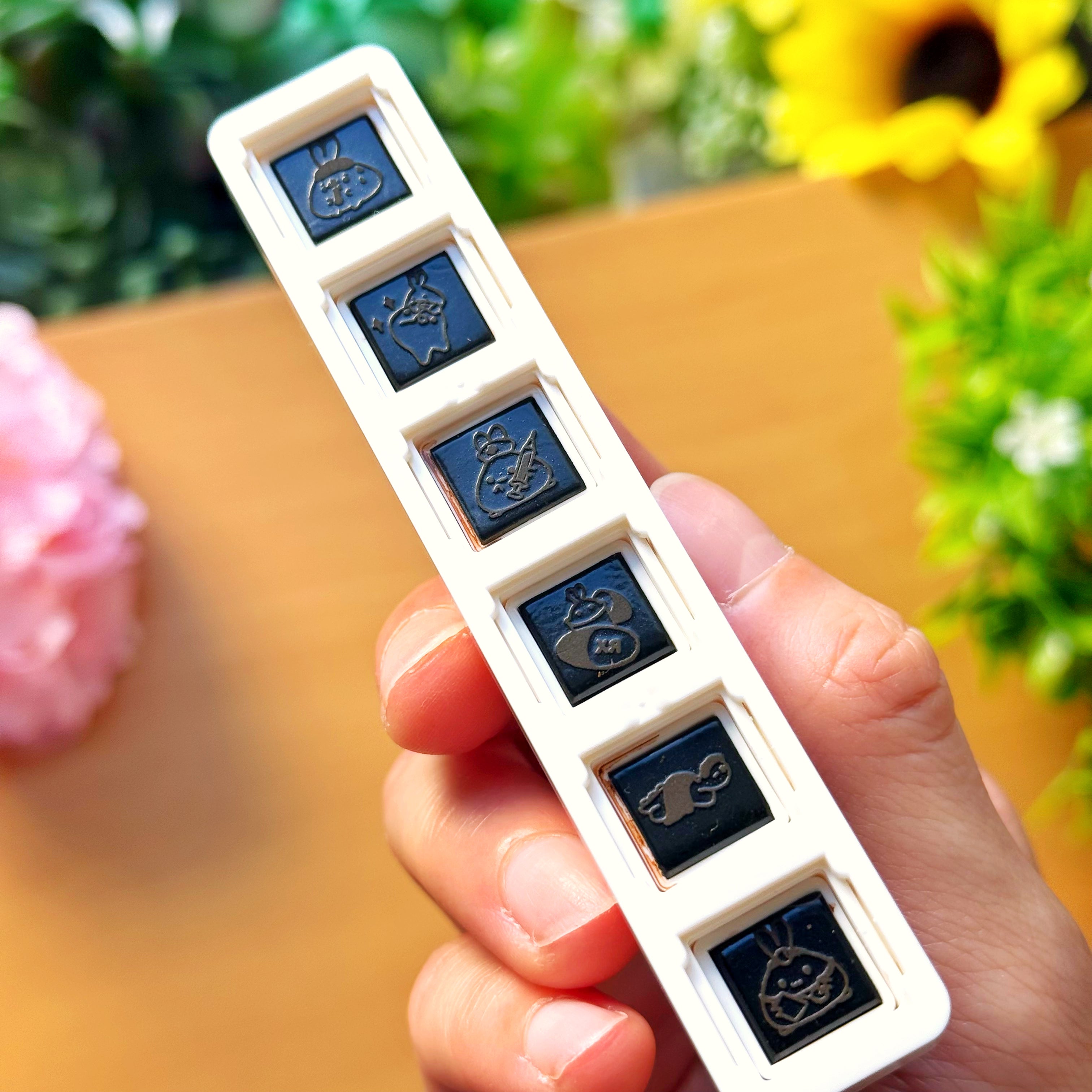 6-in-1 Removable Punch Stamp - Health & Wellness