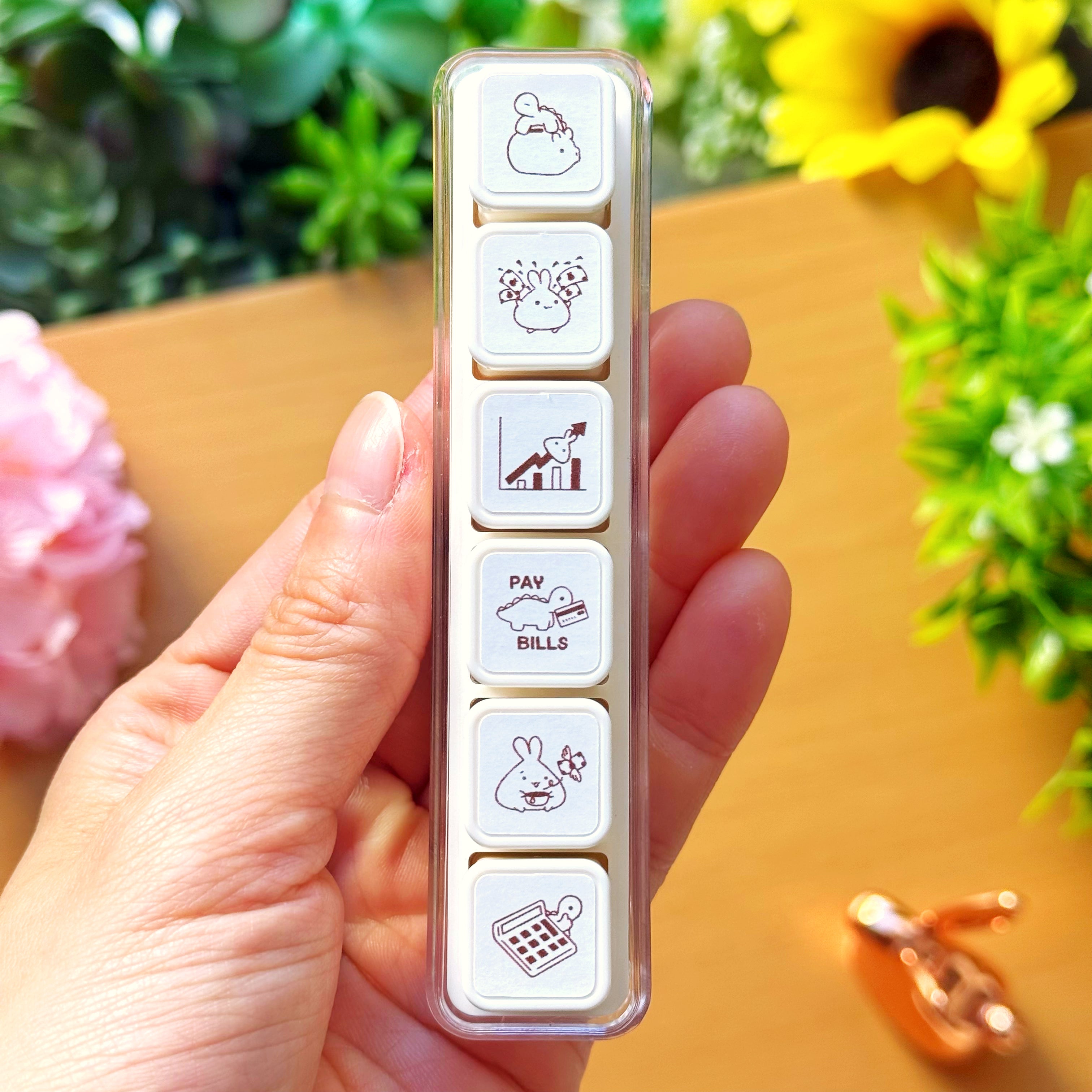 6-in-1 Removable Punch Stamp - Money Matters