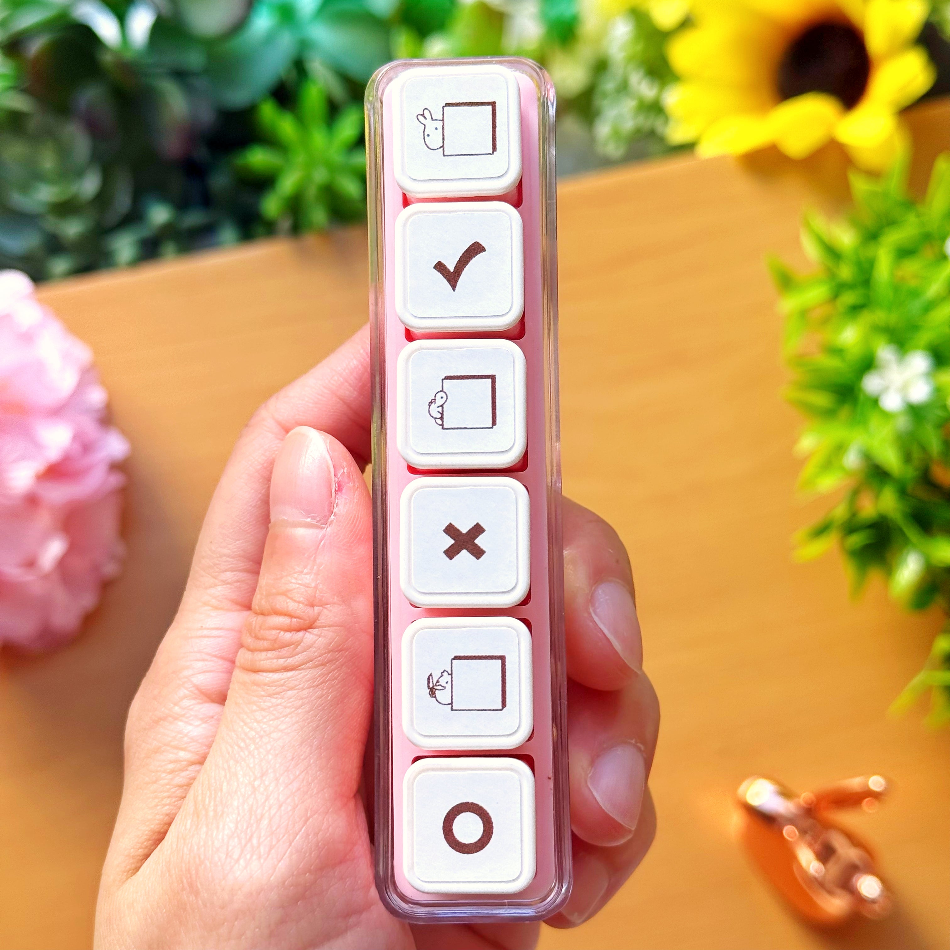 6-in-1 Removable Punch Stamp - Check It Off!