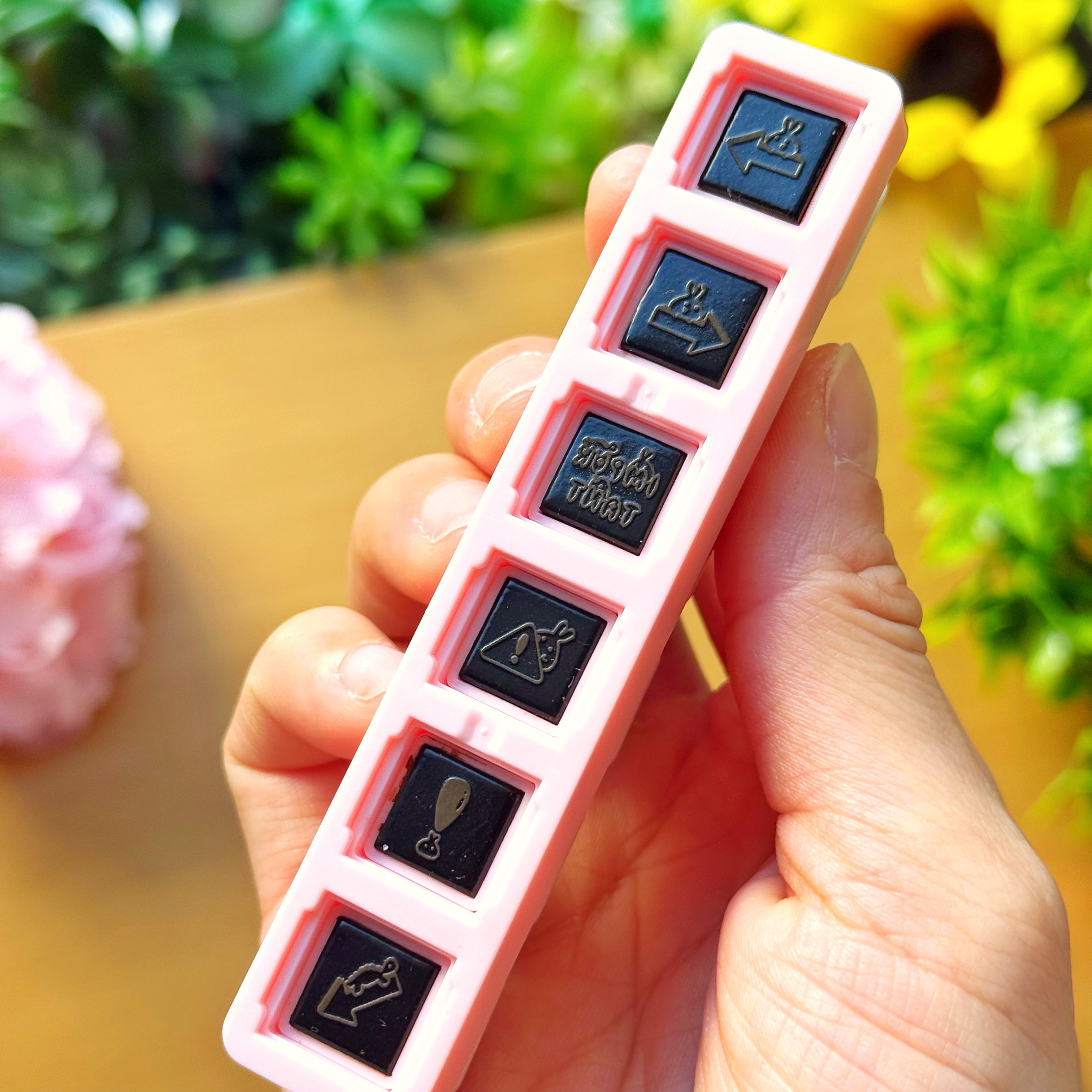 6-in-1 Removable Punch Stamp - Important Reminders