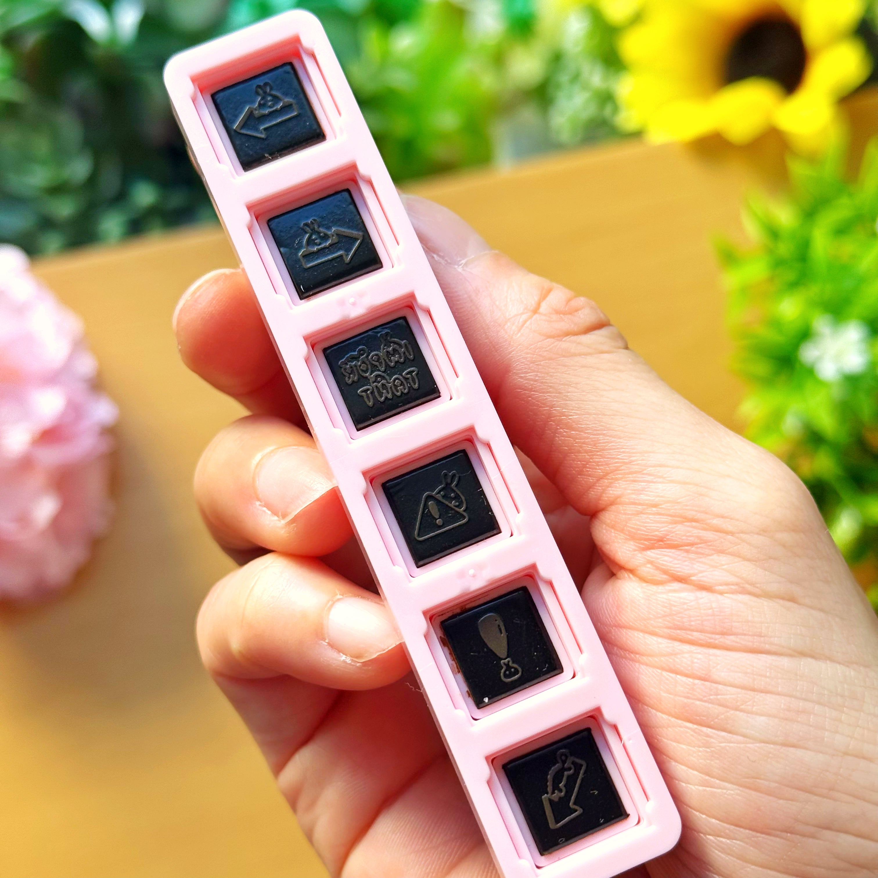 6-in-1 Removable Punch Stamp - Important Reminders