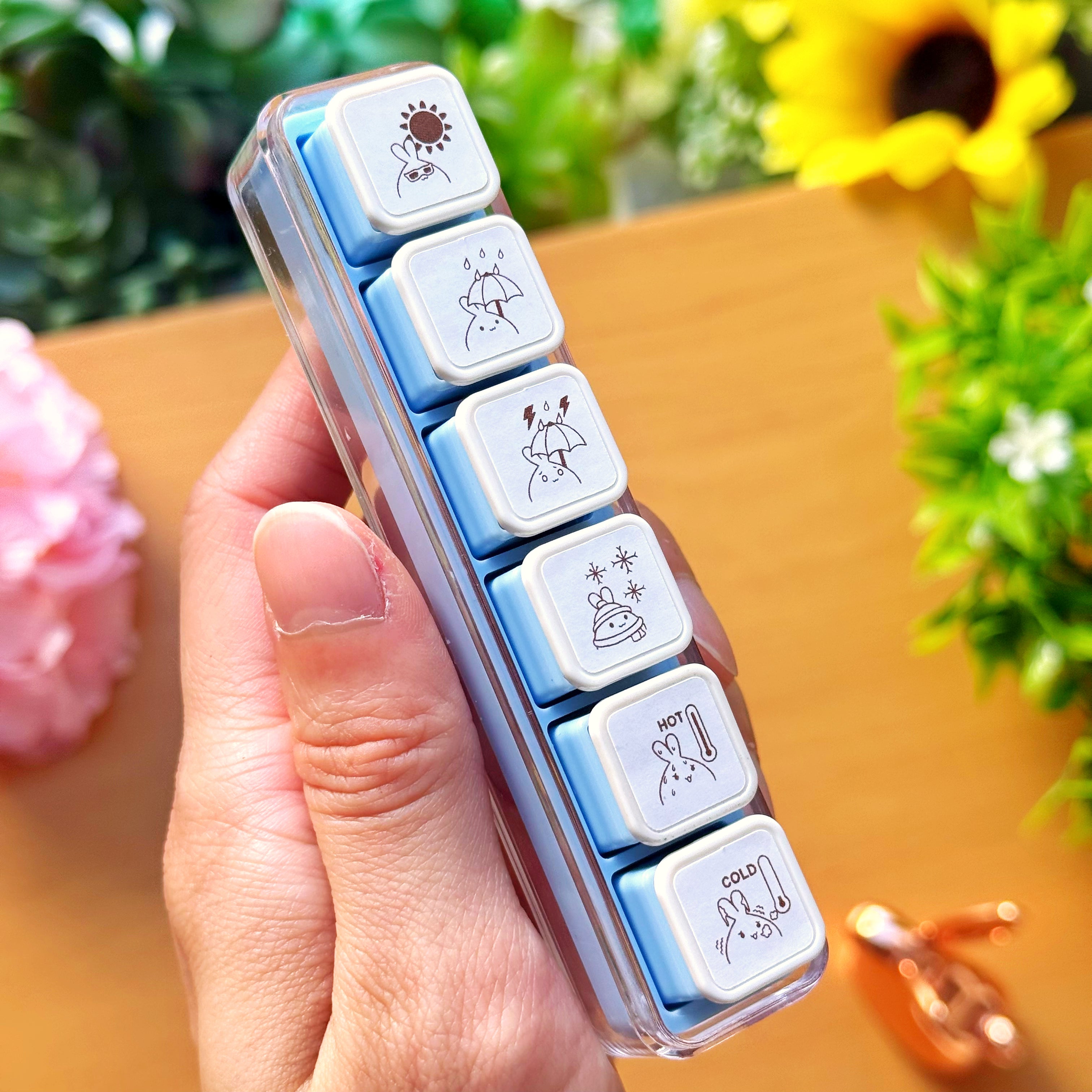 6-in-1 Removable Punch Stamp - Weather Forecast