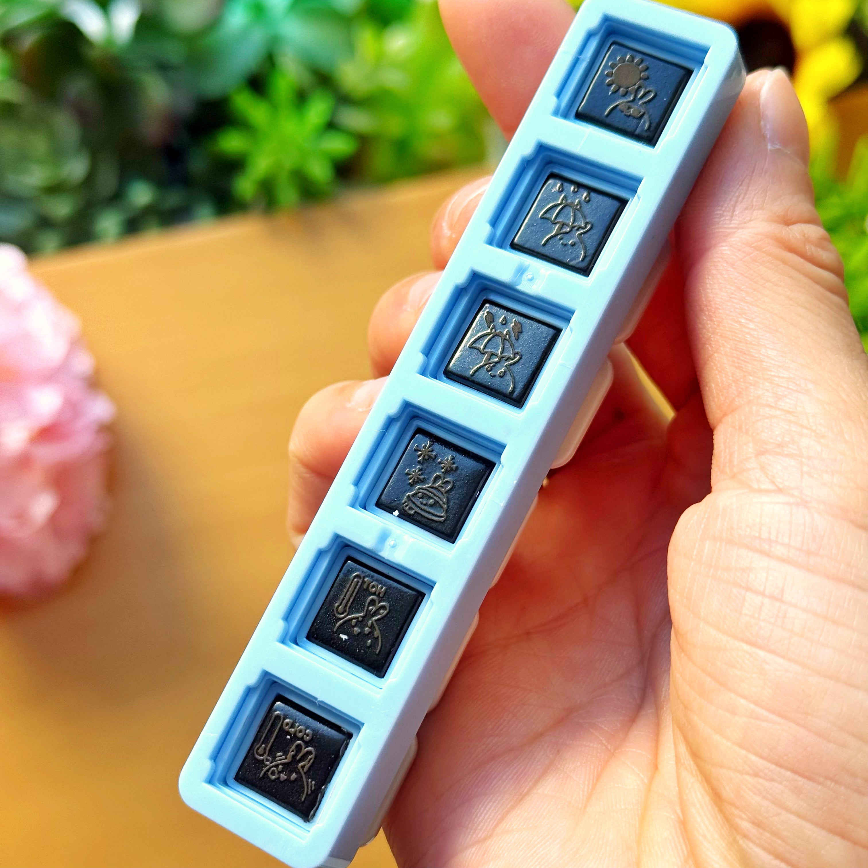 6-in-1 Removable Punch Stamp - Weather Forecast