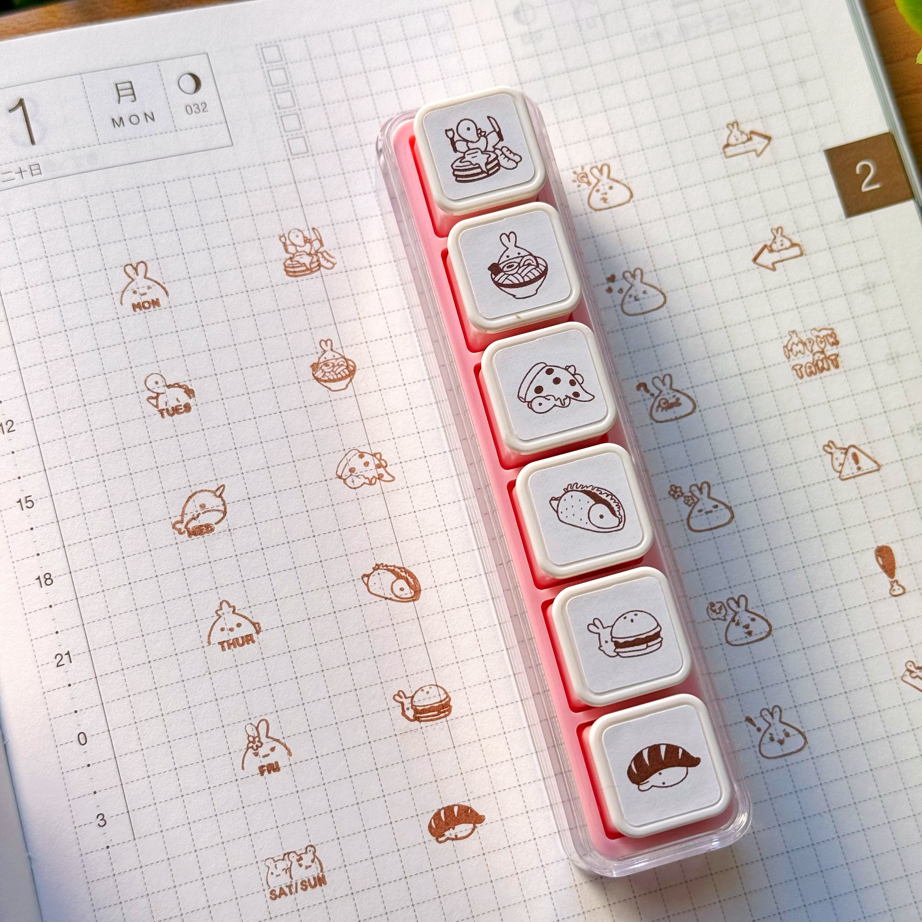 6-in-1 Removable Punch Stamp - Foodie Favorites