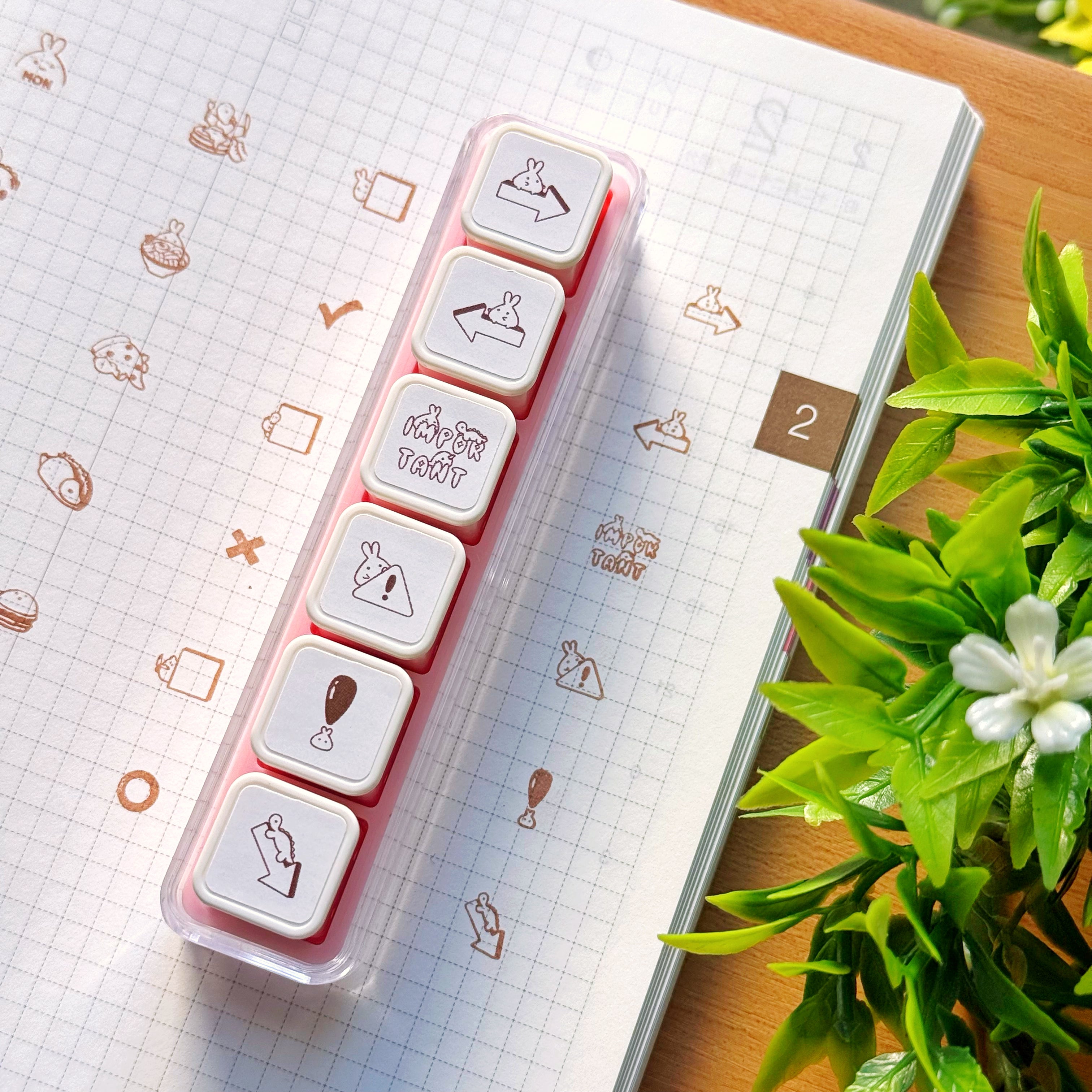 6-in-1 Removable Punch Stamp - Important Reminders