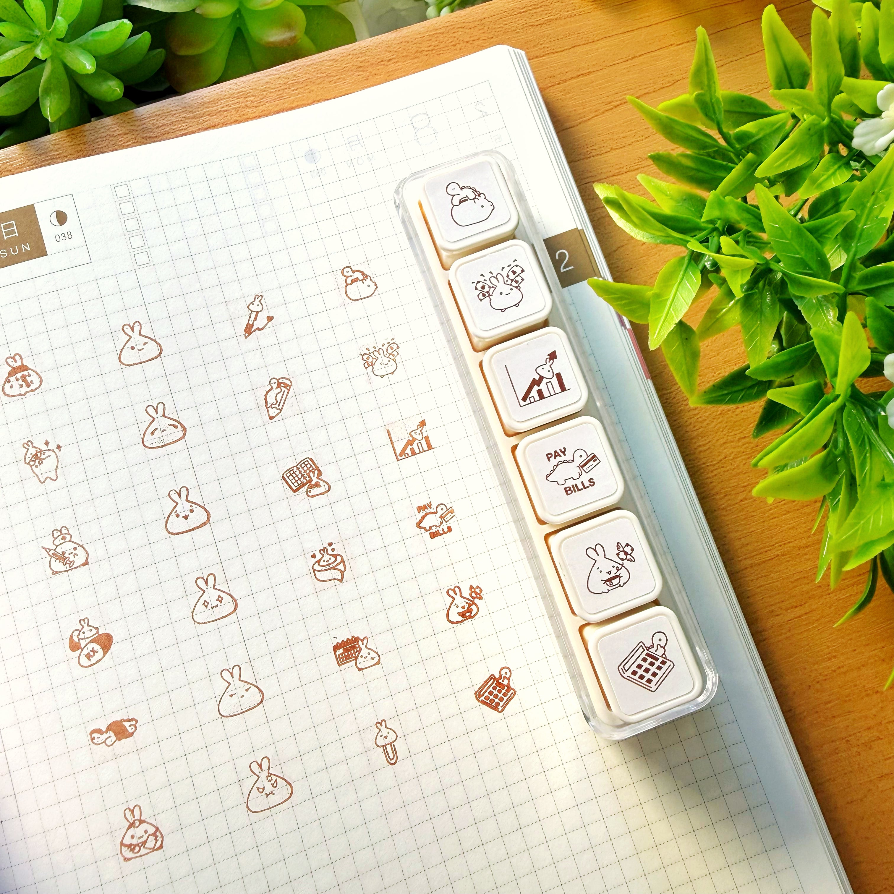 6-in-1 Removable Punch Stamp - Money Matters