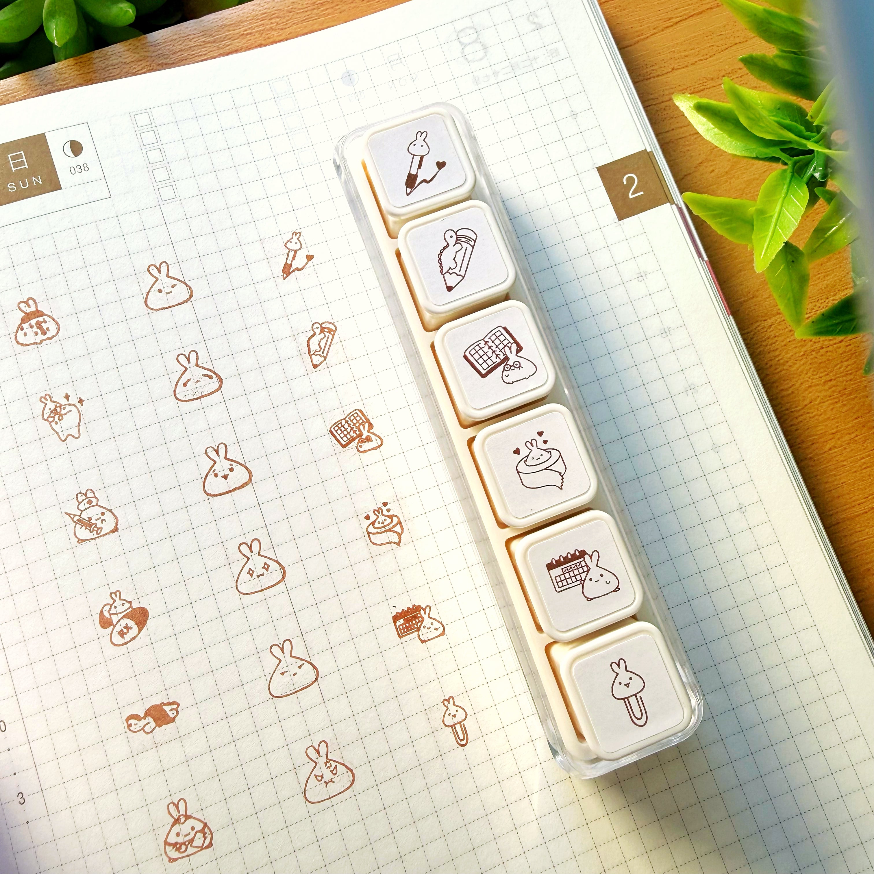6-in-1 Removable Punch Stamp - Lil' Planner Pals