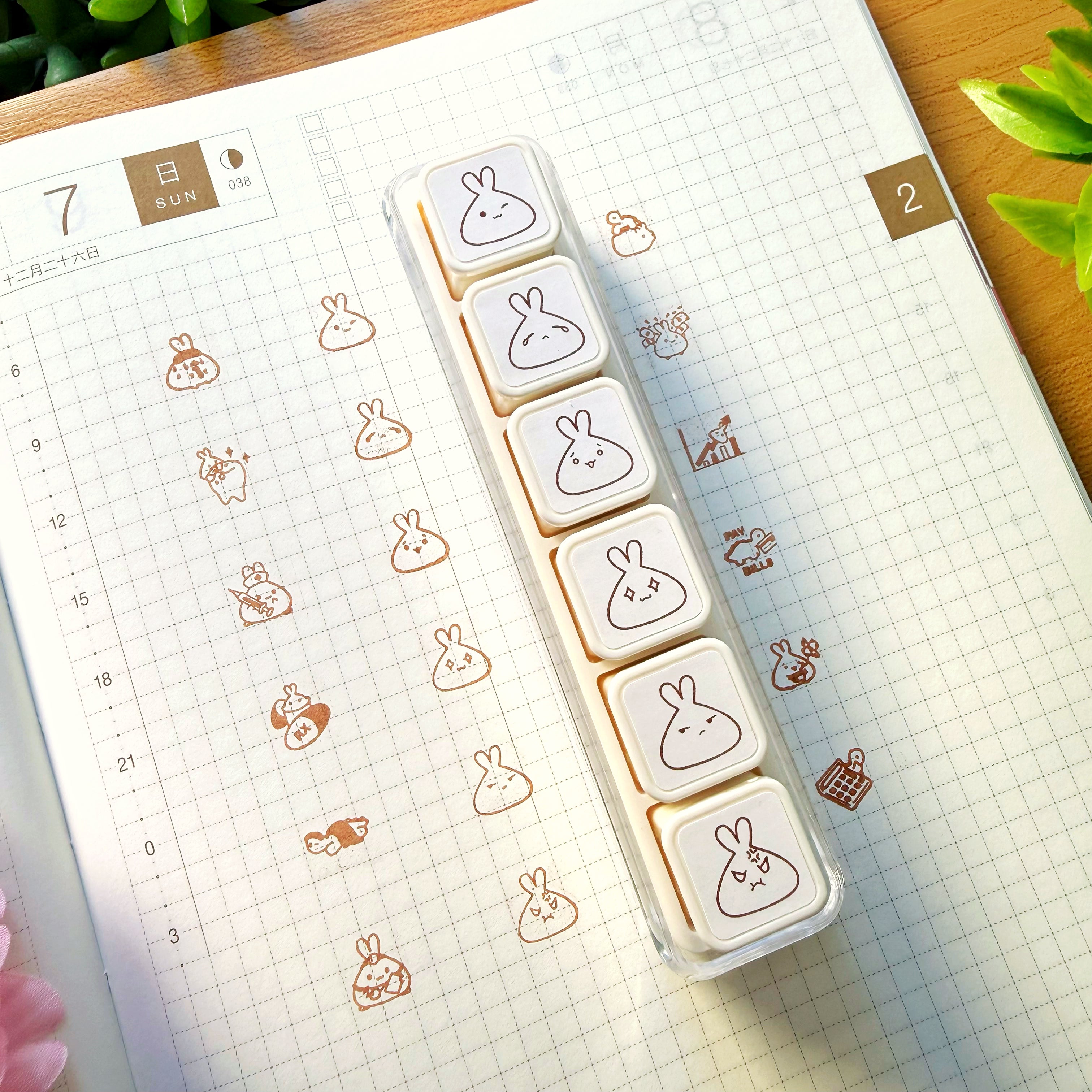 6-in-1 Removable Punch Stamp - Lil' Moods