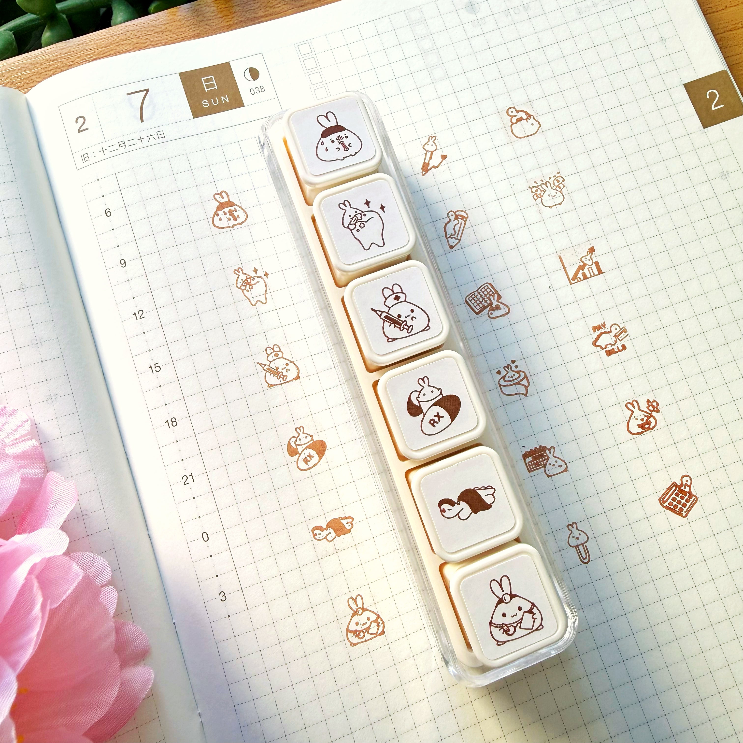 6-in-1 Removable Punch Stamp - Health & Wellness