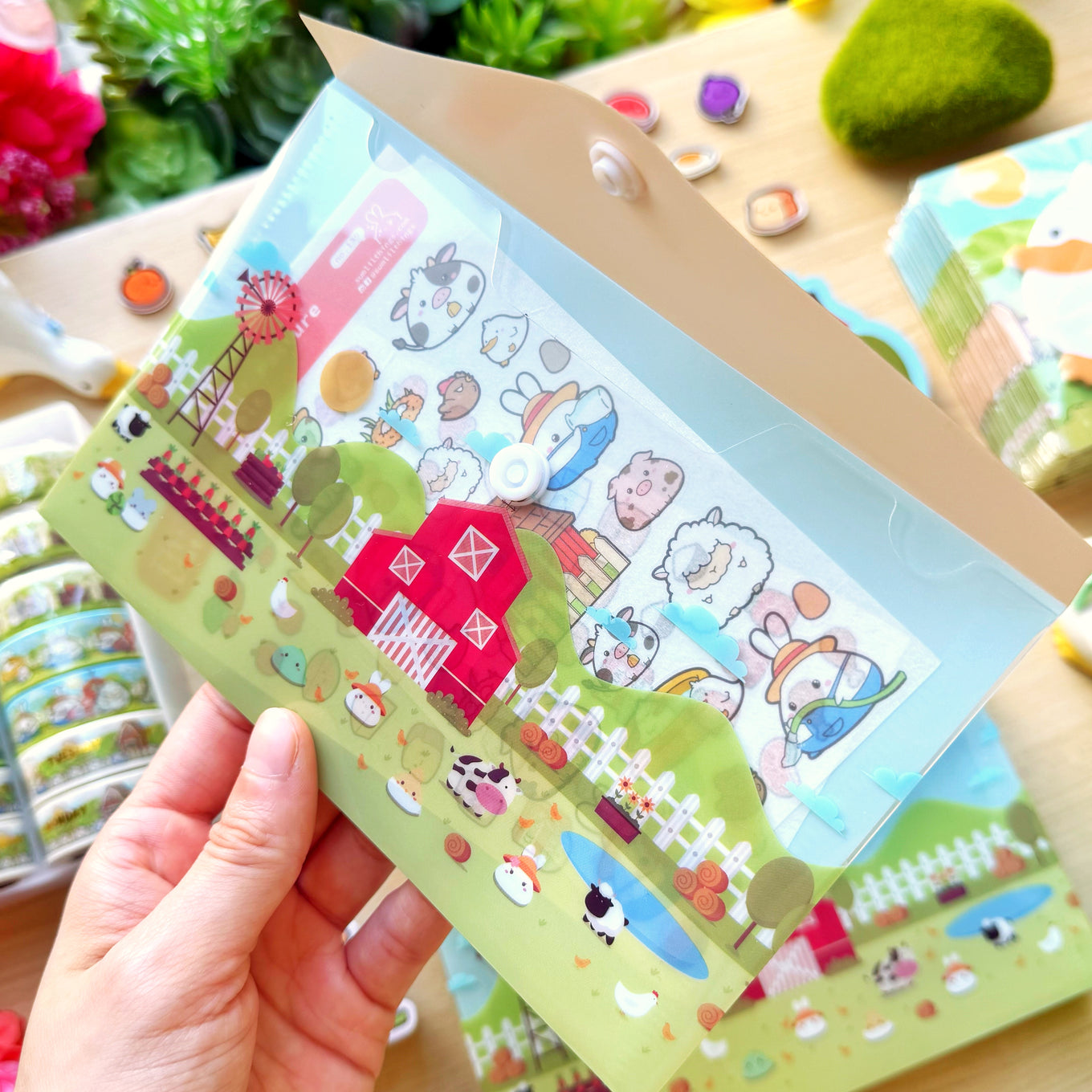 PVC Sticker Pocket - Lil' Pasture Pals
