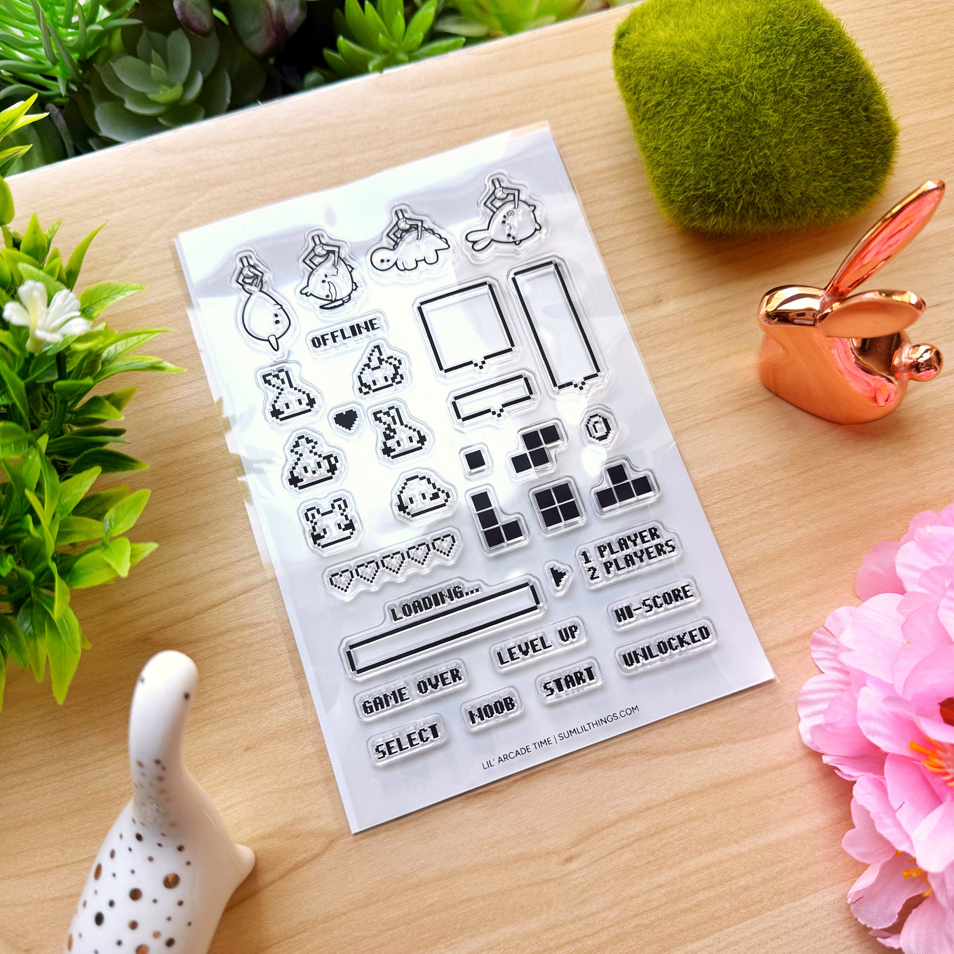 Clear Stamp - Lil' Arcade Time