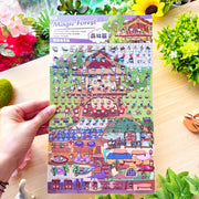 Isometric Scene Sticker - Magic Forest (Jumbo World)