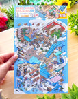 Isometric Scene Sticker - Cloudside Café (Jumbo World)