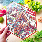 Isometric Scene Sticker - Hotpot Restaurant (Jumbo World)