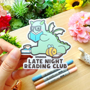 Vinyl Sticker - Late Night Reading Club