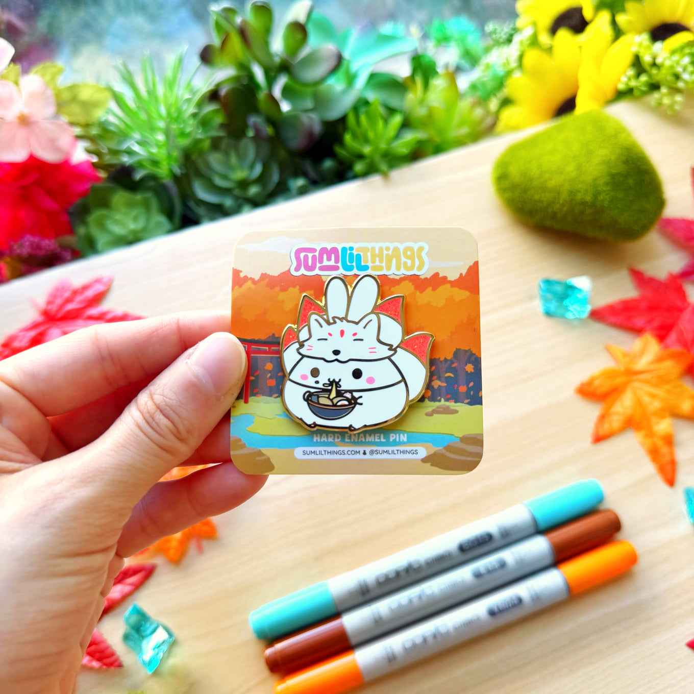 Enamel Pin - Kitsune Ramen