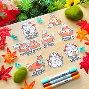 Vinyl Sticker - Lil' Fox Festival (Set of 8)