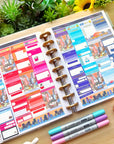 Vertical Kit - Lil' Cyber City (10 Pages) - Holo Gold Foil