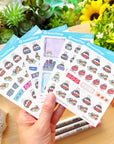 Decorative Kit - Lil' Cyber City Life (10 Pages) - Holo Gold Foil