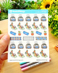 Decorative Kit - Lil' Cyber City Life (10 Pages) - Holo Gold Foil