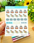 Decorative Kit - Lil' Cyber City Life (10 Pages) - Holo Gold Foil