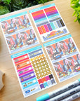 Decorative Kit - Lil' Cyber City Life (10 Pages) - Holo Gold Foil