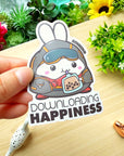 Vinyl Sticker - Downloading Happiness