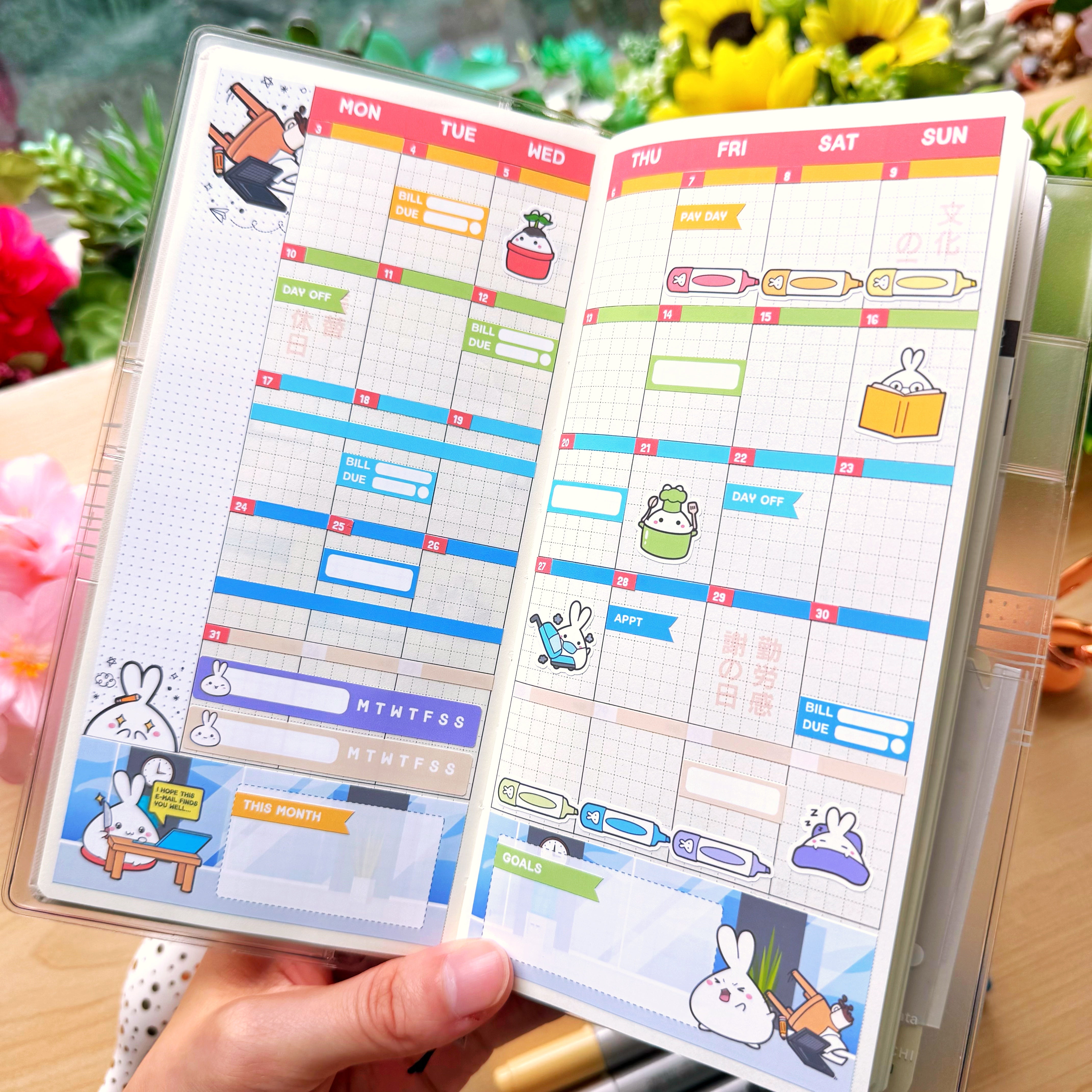 Hobonichi WEEKS - Lil' Office Life - Rose Gold Foil