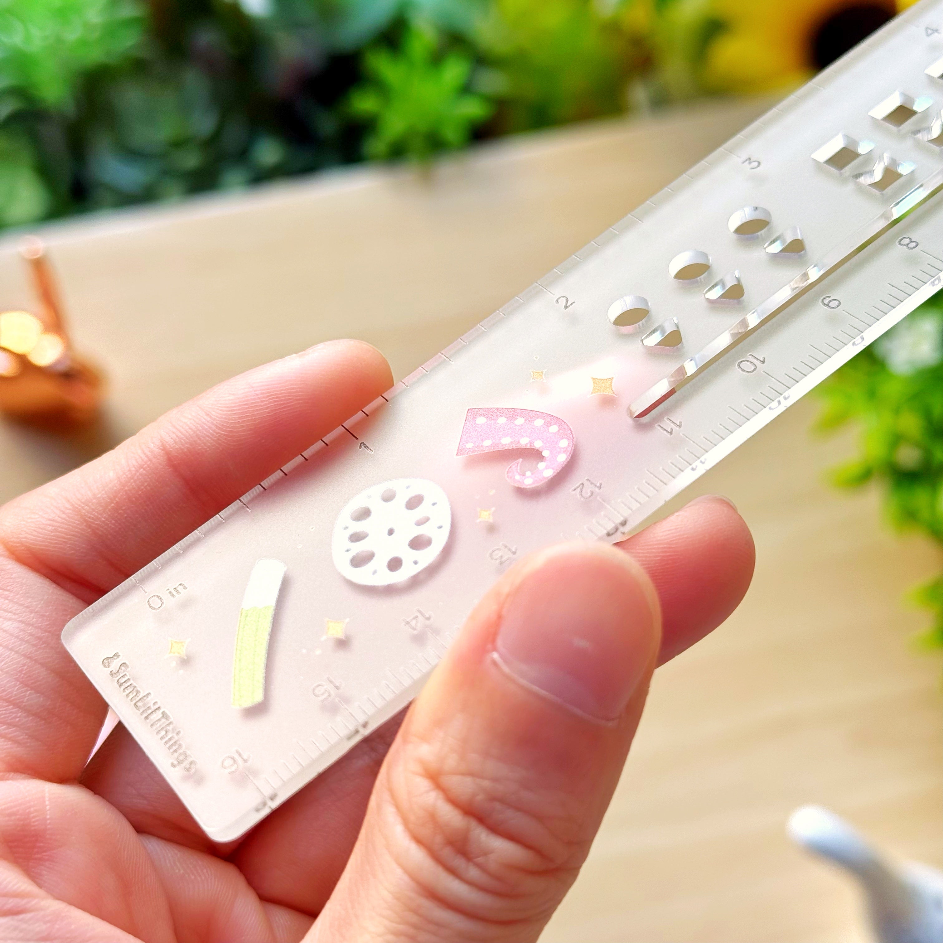 Acrylic Ruler - Hot Pot with Mini Stencils