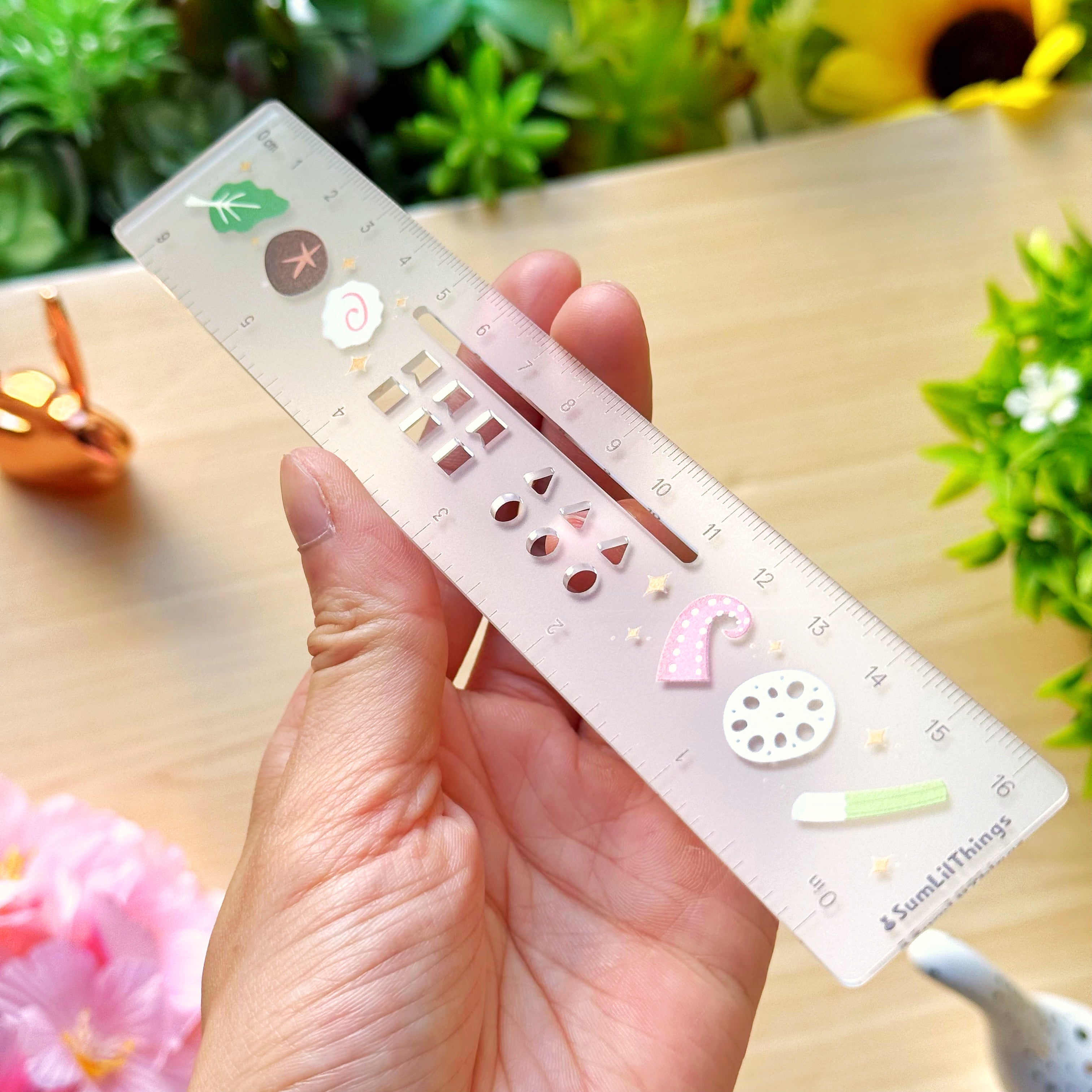 Acrylic Ruler - Hot Pot with Mini Stencils