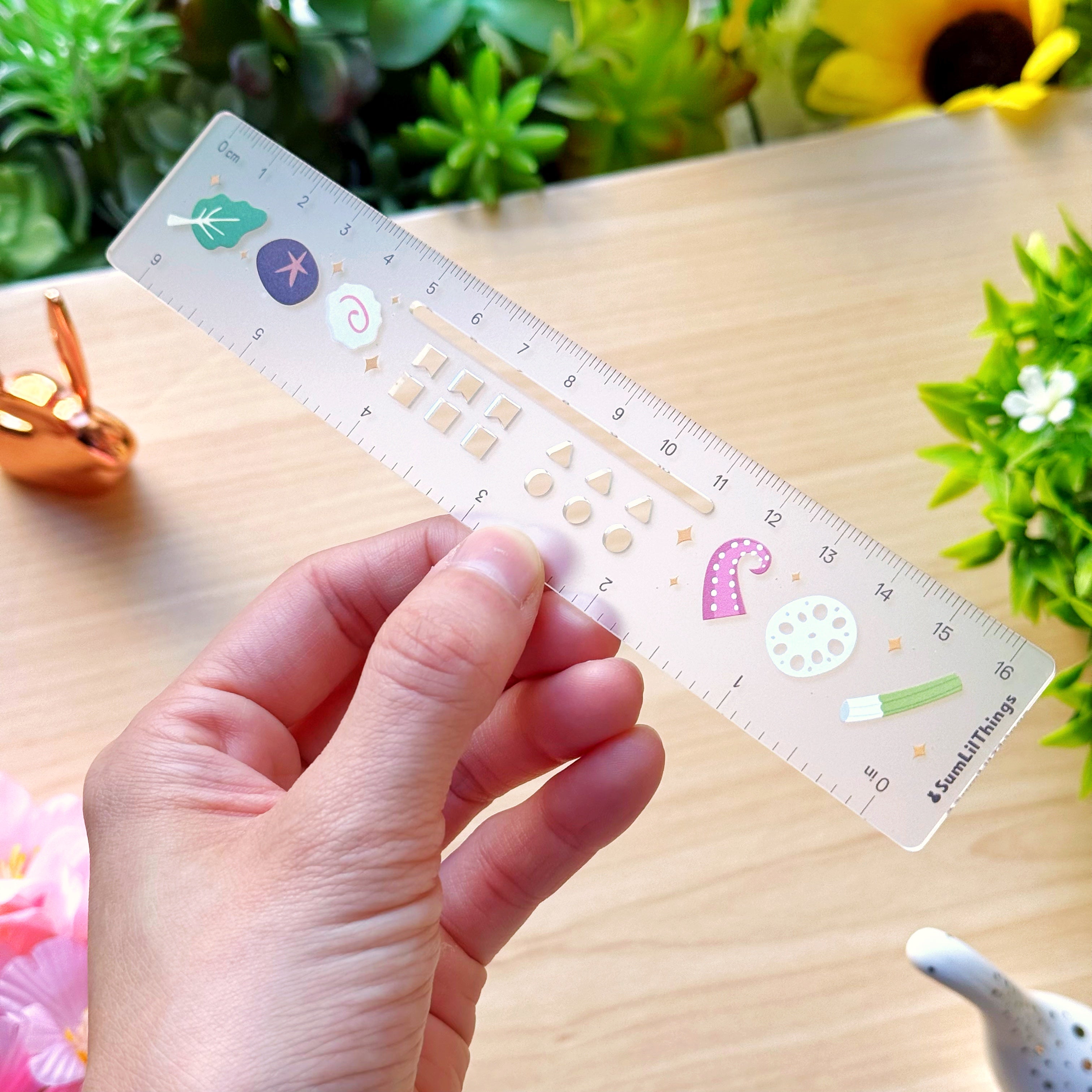 Acrylic Ruler - Hot Pot with Mini Stencils