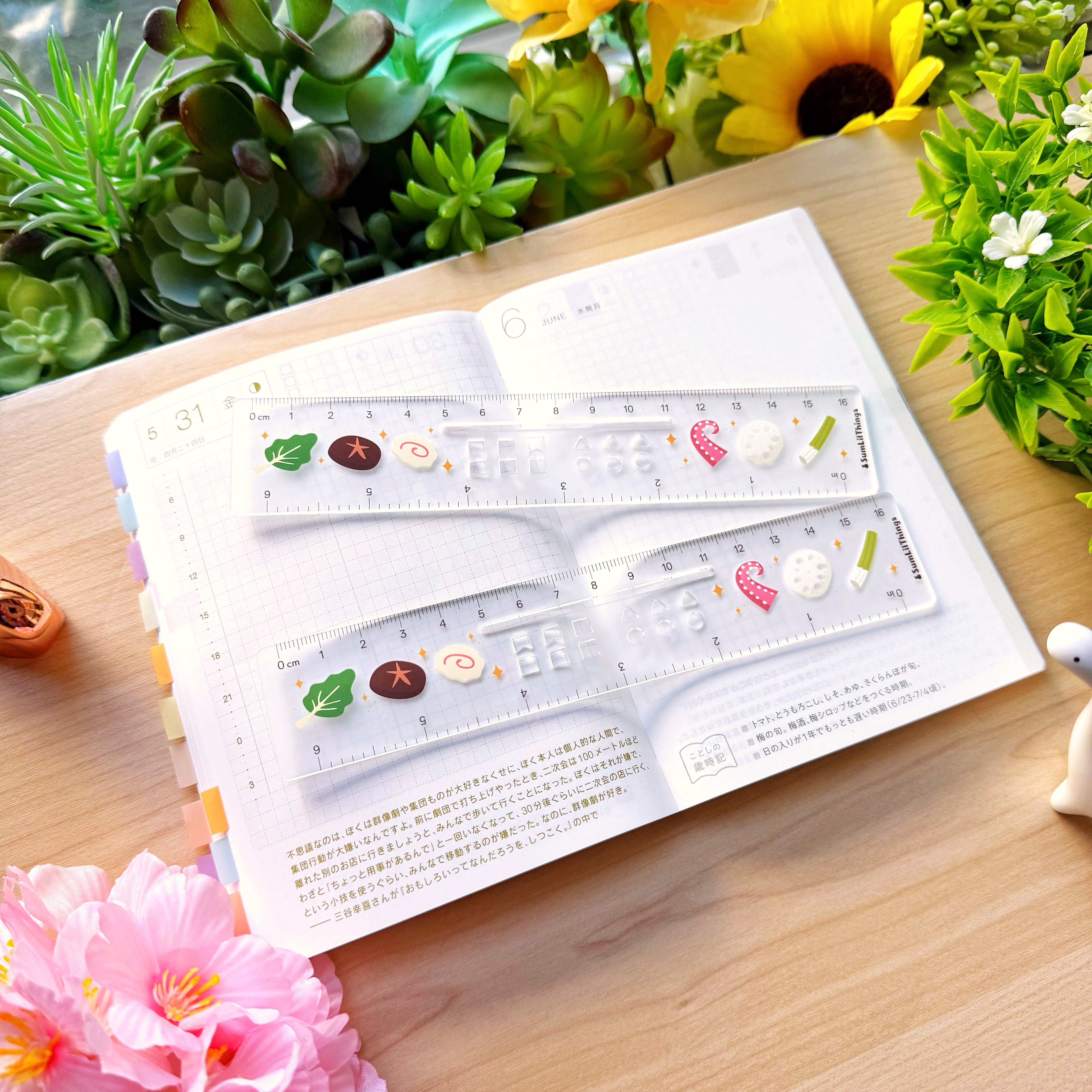 Acrylic Ruler - Hot Pot with Mini Stencils