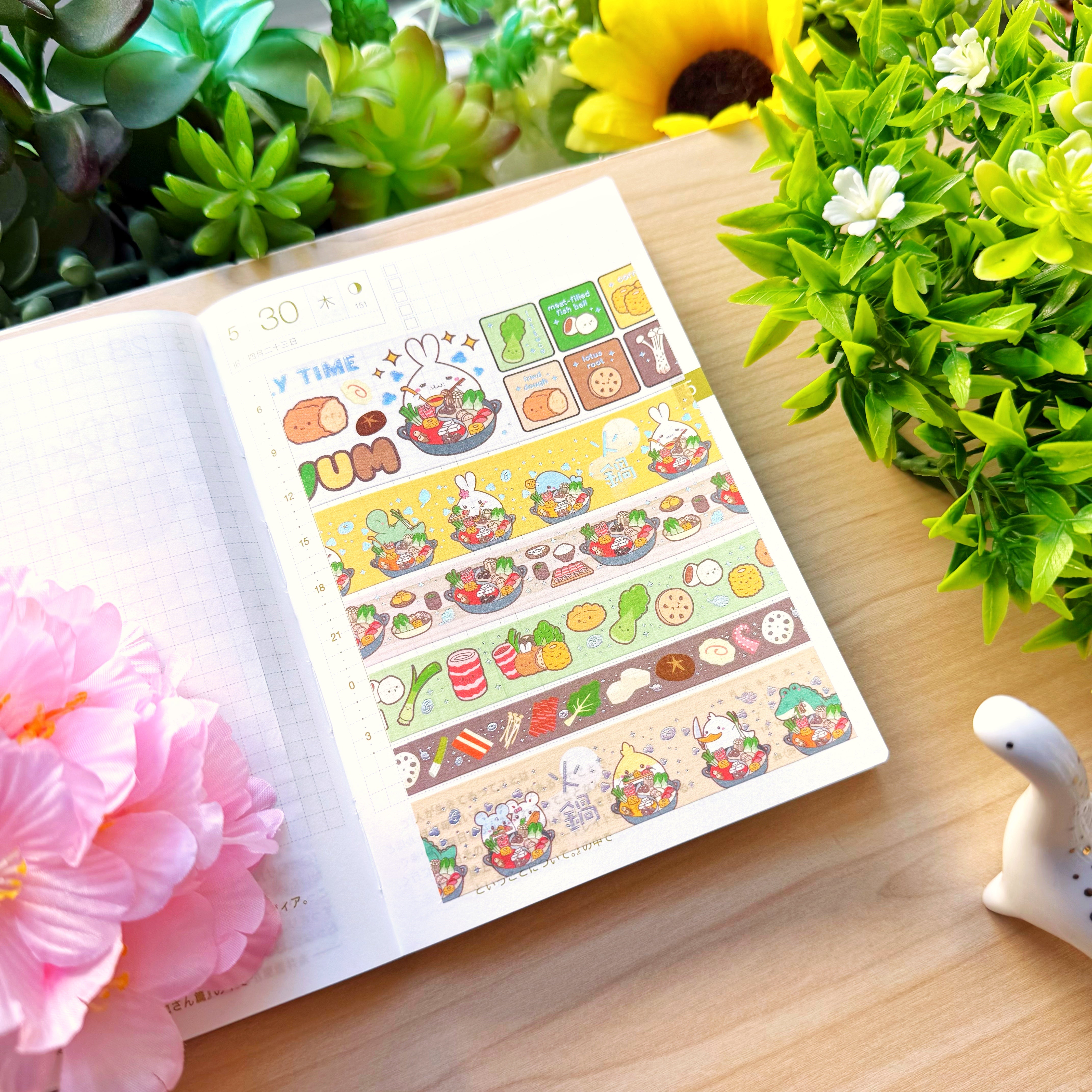 Washi Tape - Lil' Cozy Hot Pot Collection (Holo Foil)