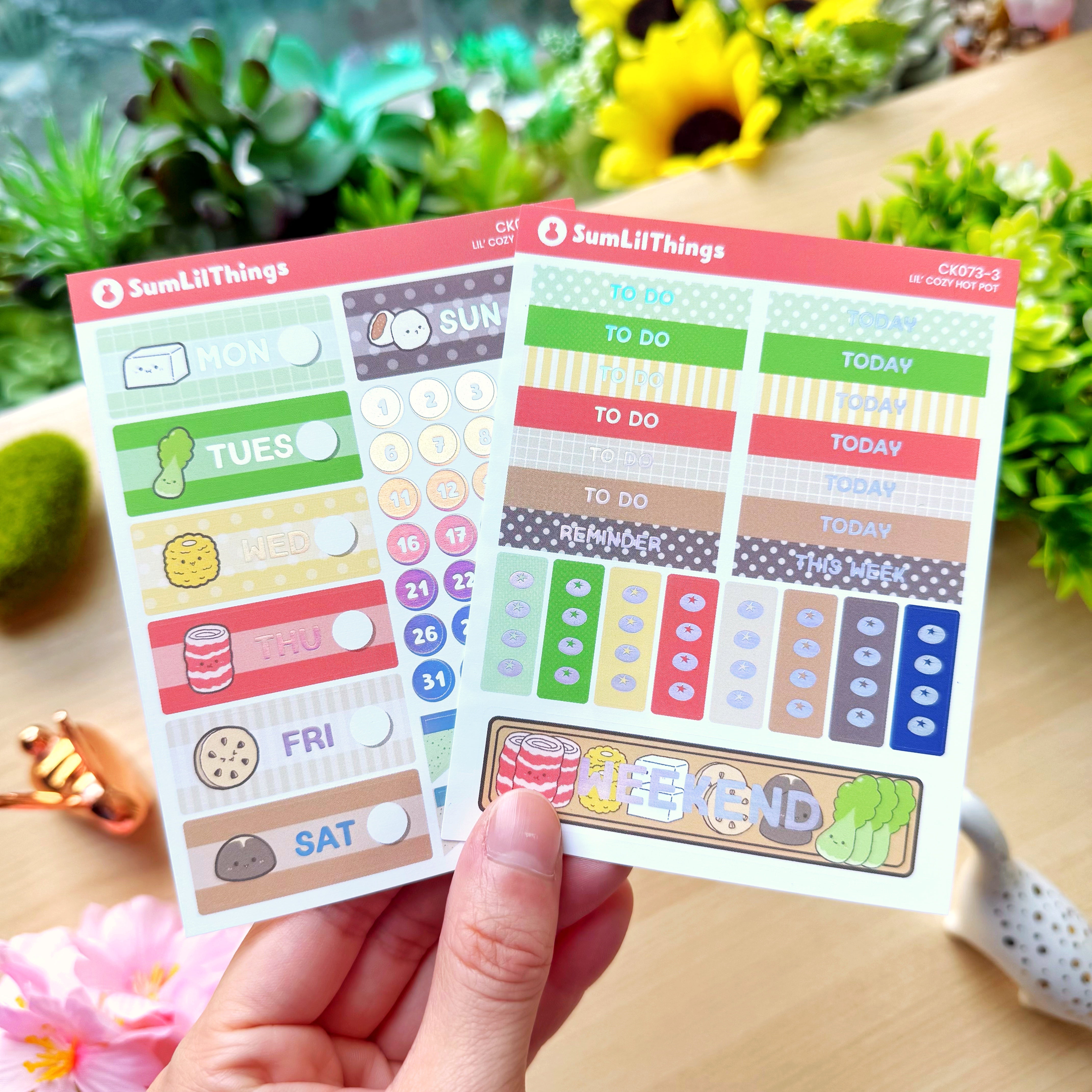 Vertical Kit - Lil' Cozy Hot Pot (10 Pages) - Holo Foil