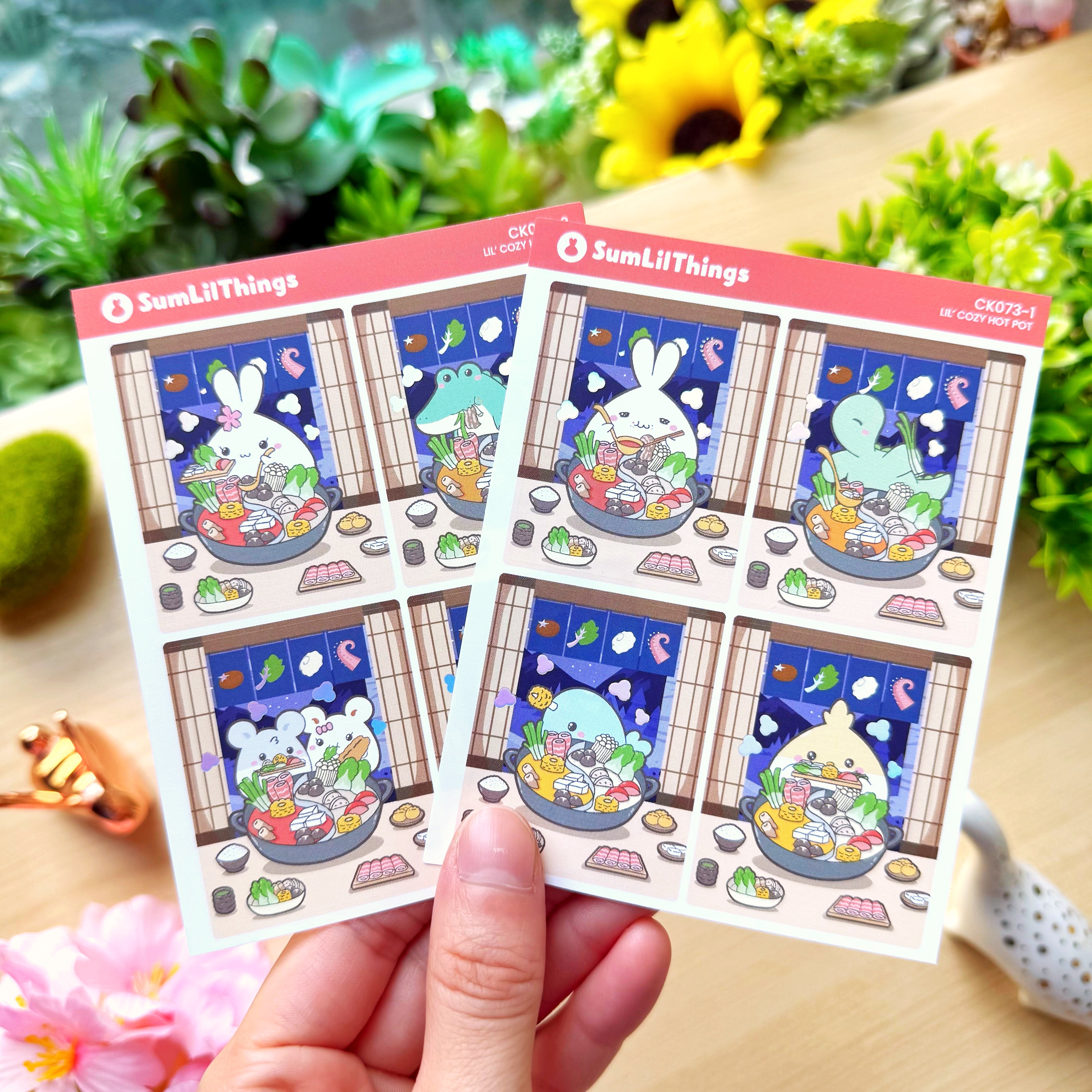 Vertical Kit - Lil' Cozy Hot Pot (10 Pages) - Holo Foil