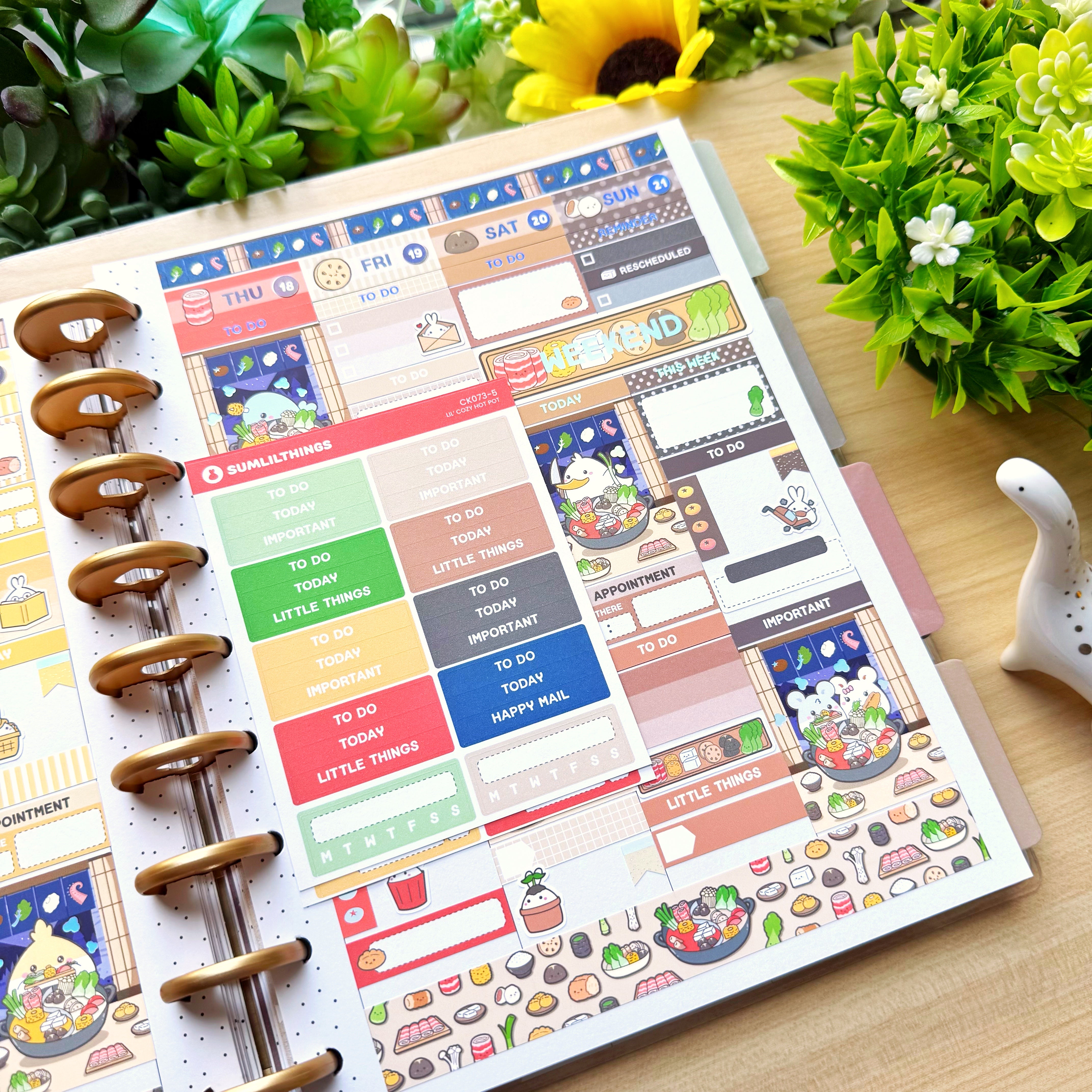 Vertical Kit - Lil' Cozy Hot Pot (10 Pages) - Holo Foil