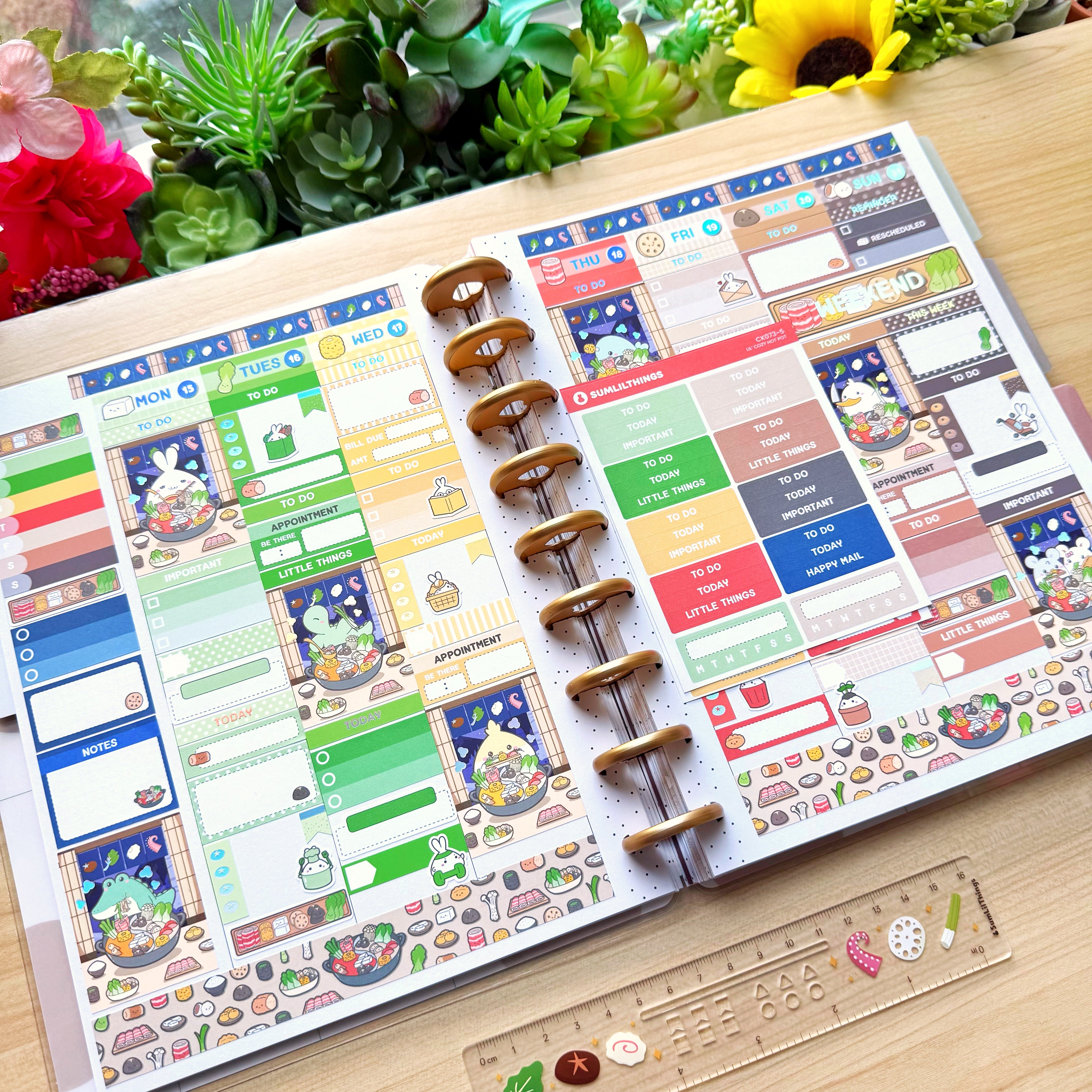 Vertical Kit - Lil' Cozy Hot Pot (10 Pages) - Holo Foil