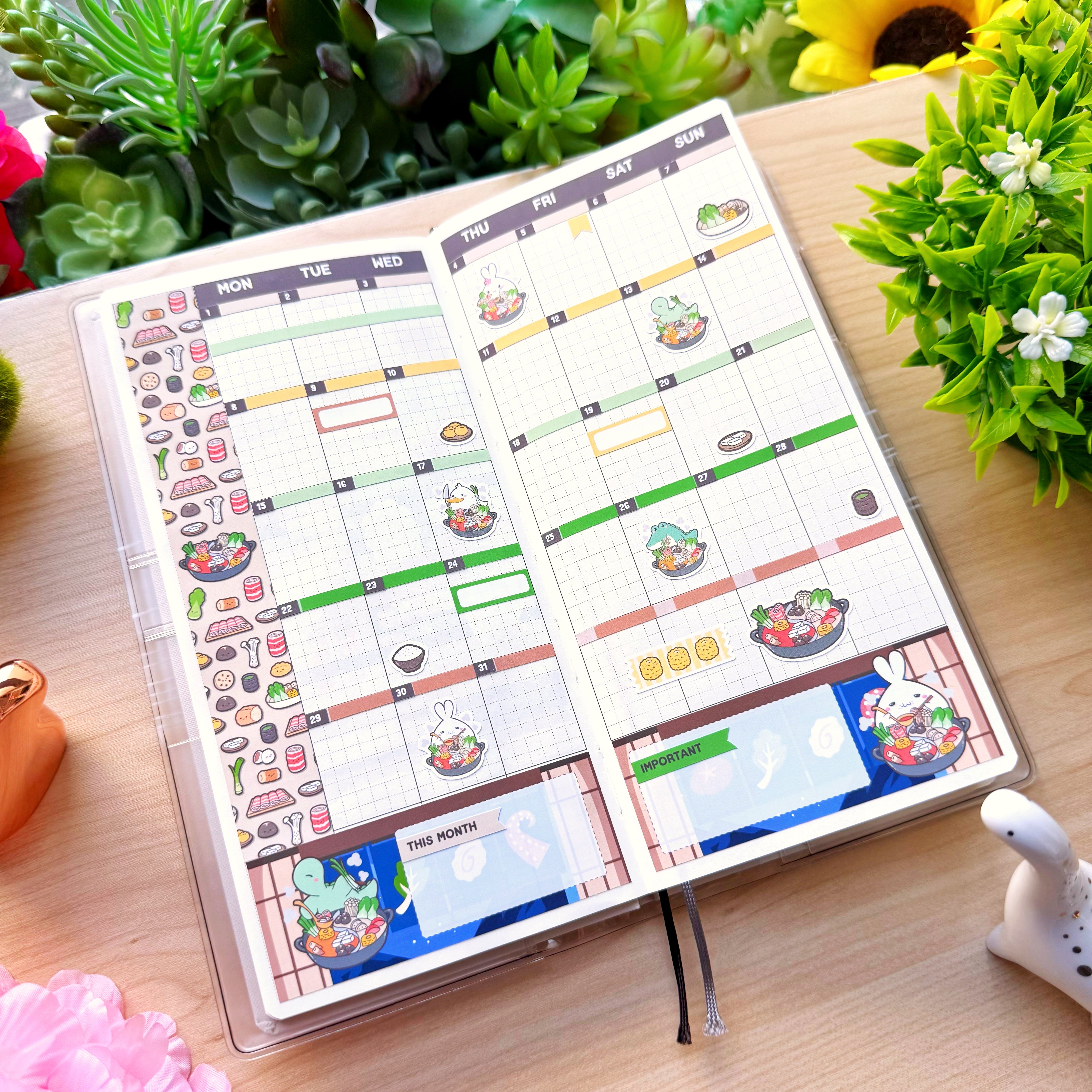 Hobonichi WEEKS - Lil' Cozy Hot Pot - Holo Foil