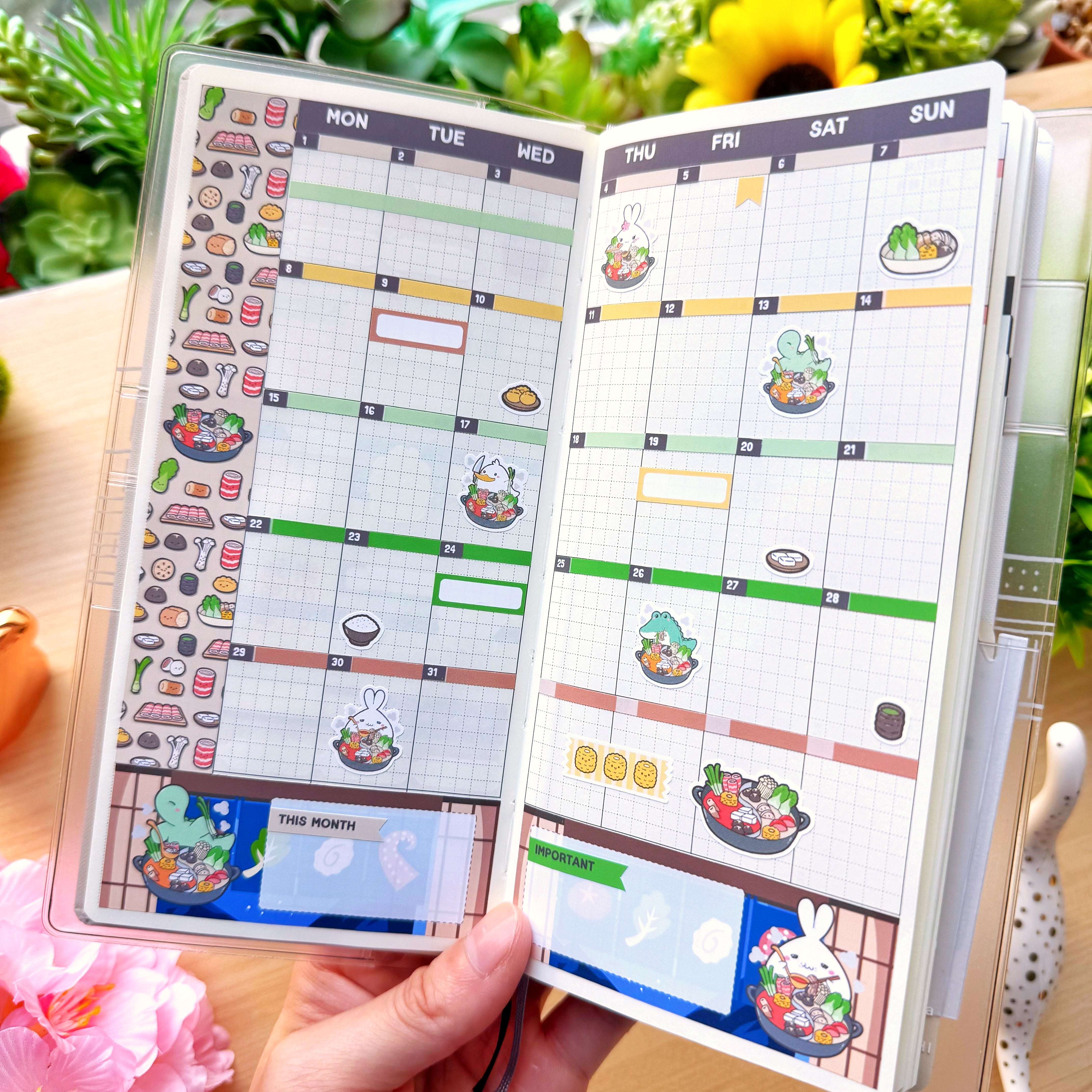 Hobonichi WEEKS - Lil' Cozy Hot Pot - Holo Foil