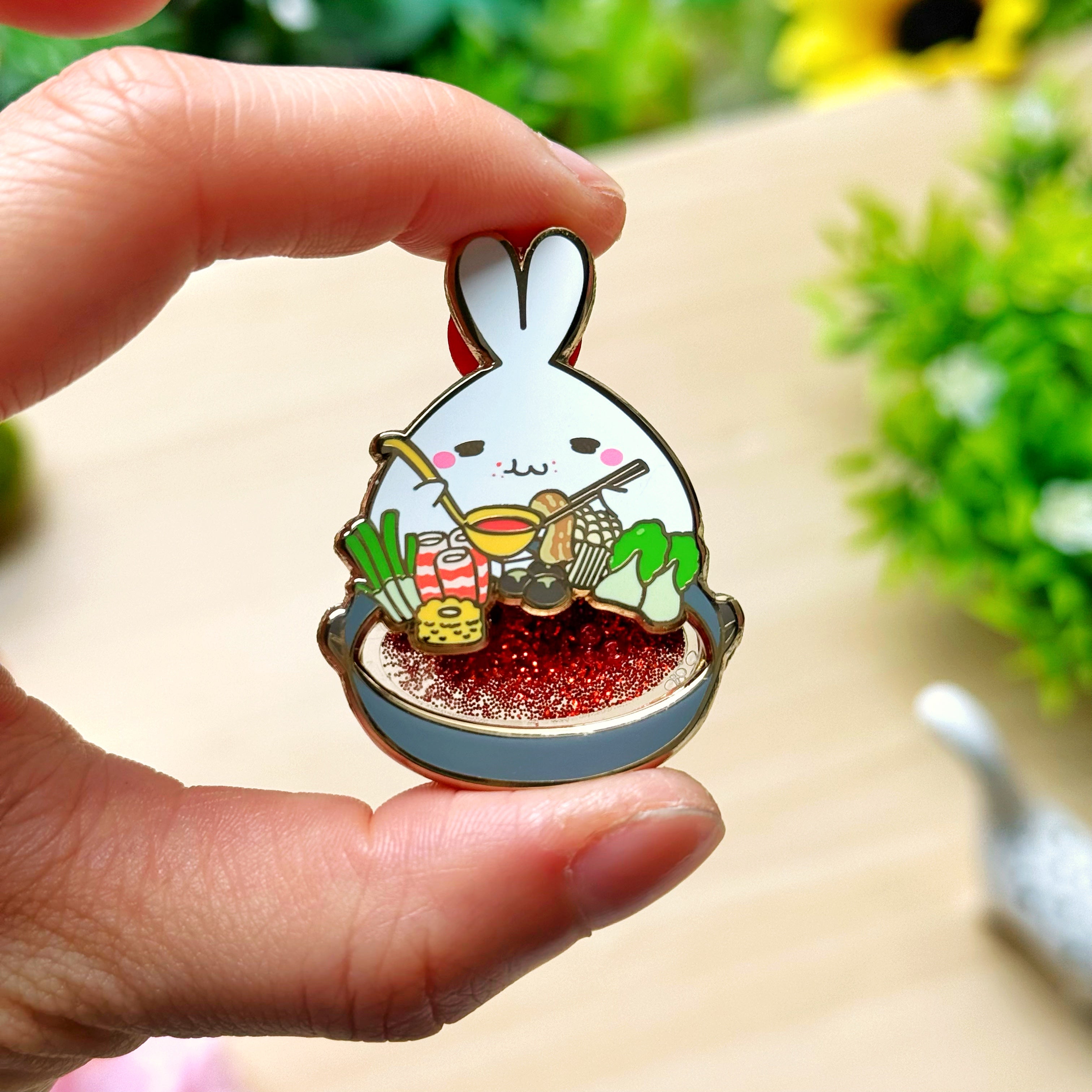 Enamel Pin - Spicy Hot Pot (Interactive)