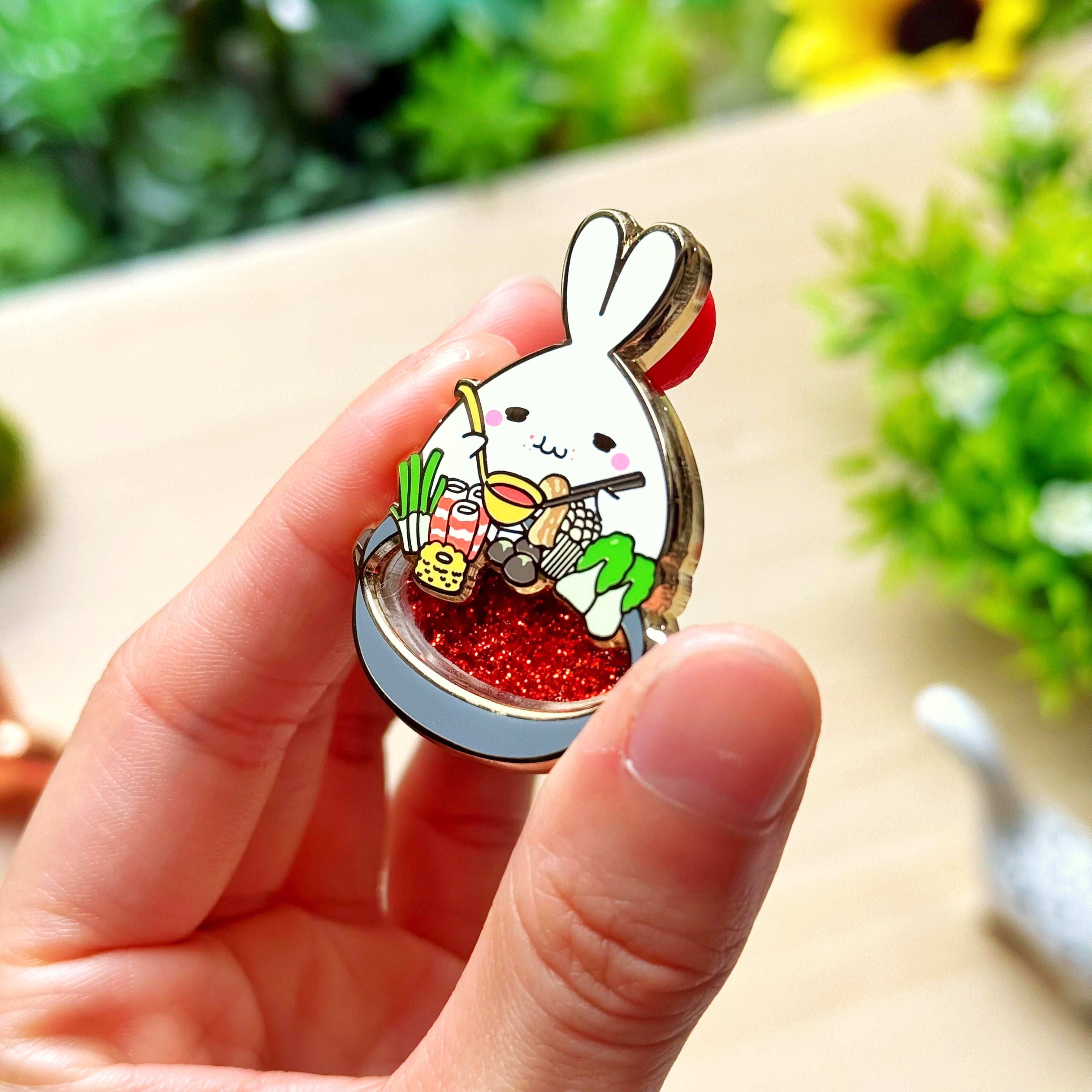 Enamel Pin - Spicy Hot Pot (Interactive)